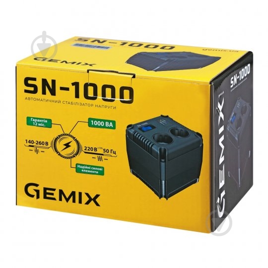 Стабилизатор напряжения Gemix SN-1000 - фото 4