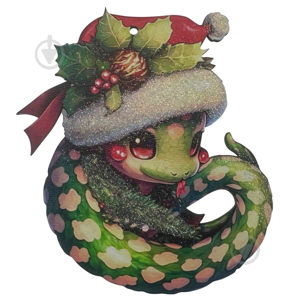 Подвеска MIS LT Змейка дерево 12 см - фото 4