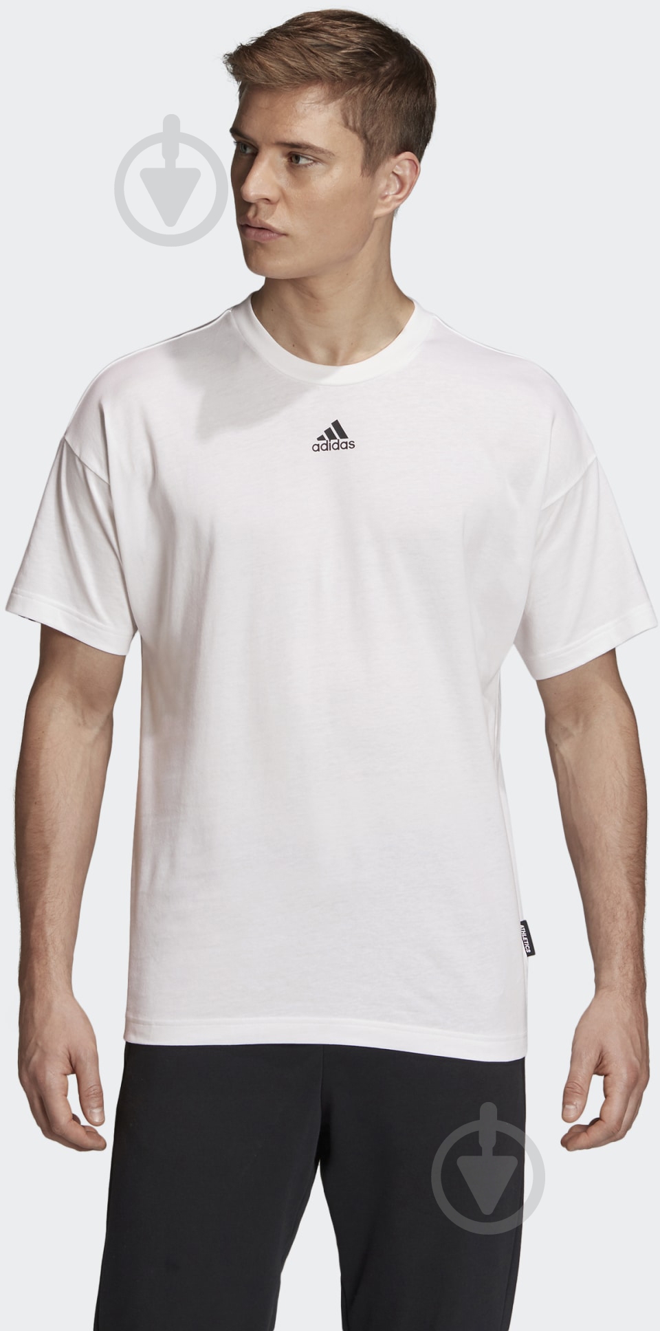 Футболка Adidas M MH 3S Tee GC9057 р.M белый - фото 1