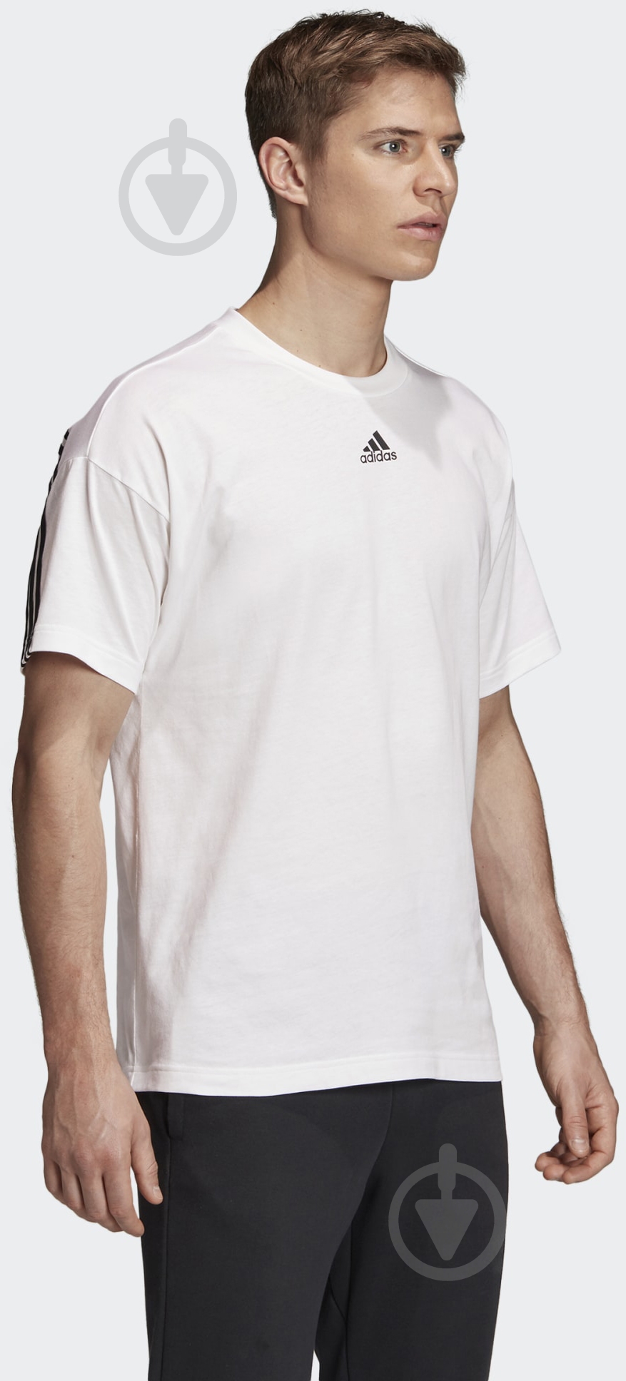 Футболка Adidas M MH 3S Tee GC9057 р.M белый - фото 4