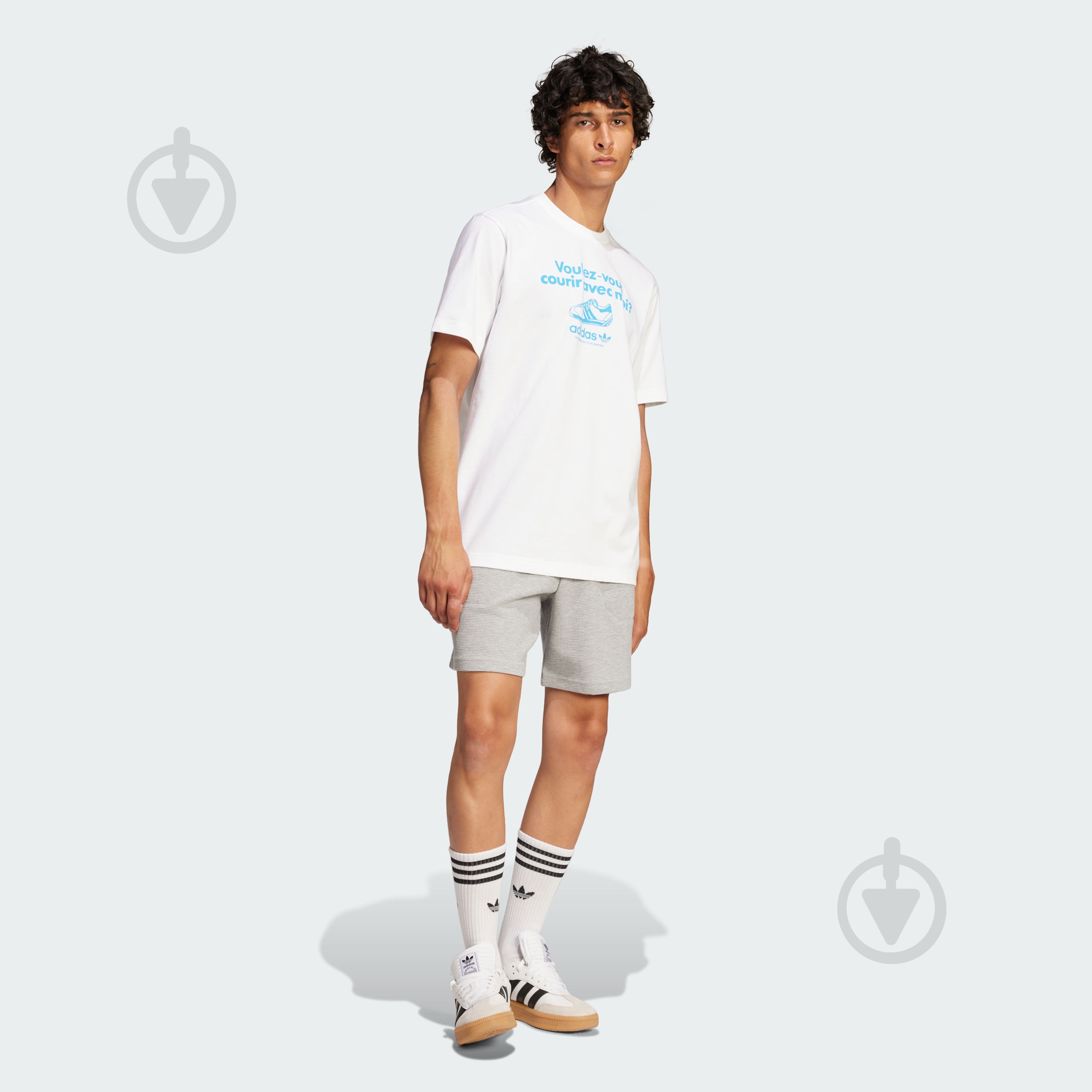 Футболка Adidas GRFX TEE JC8365 р.S белый - фото 5