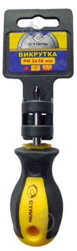 Отвертка Сталь PH2×38 мм 49056 - фото 1