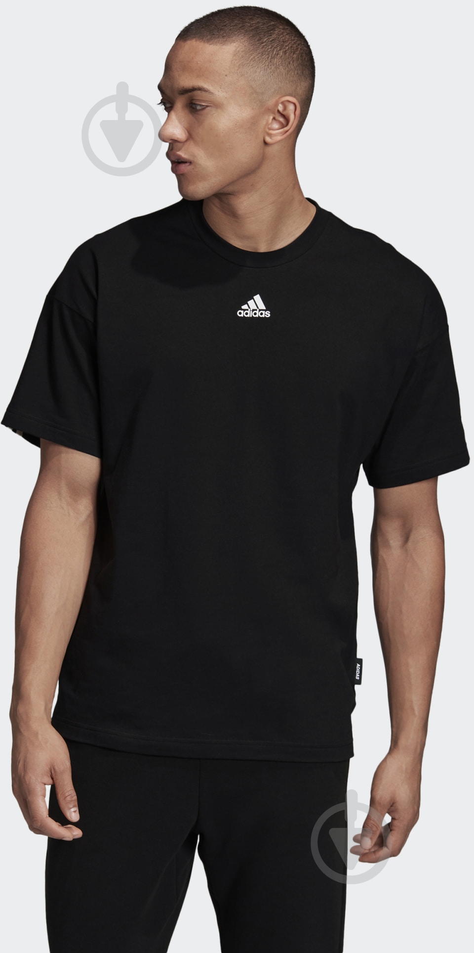 Футболка Adidas M MH 3S Tee GC9060 р.S черный - фото 1