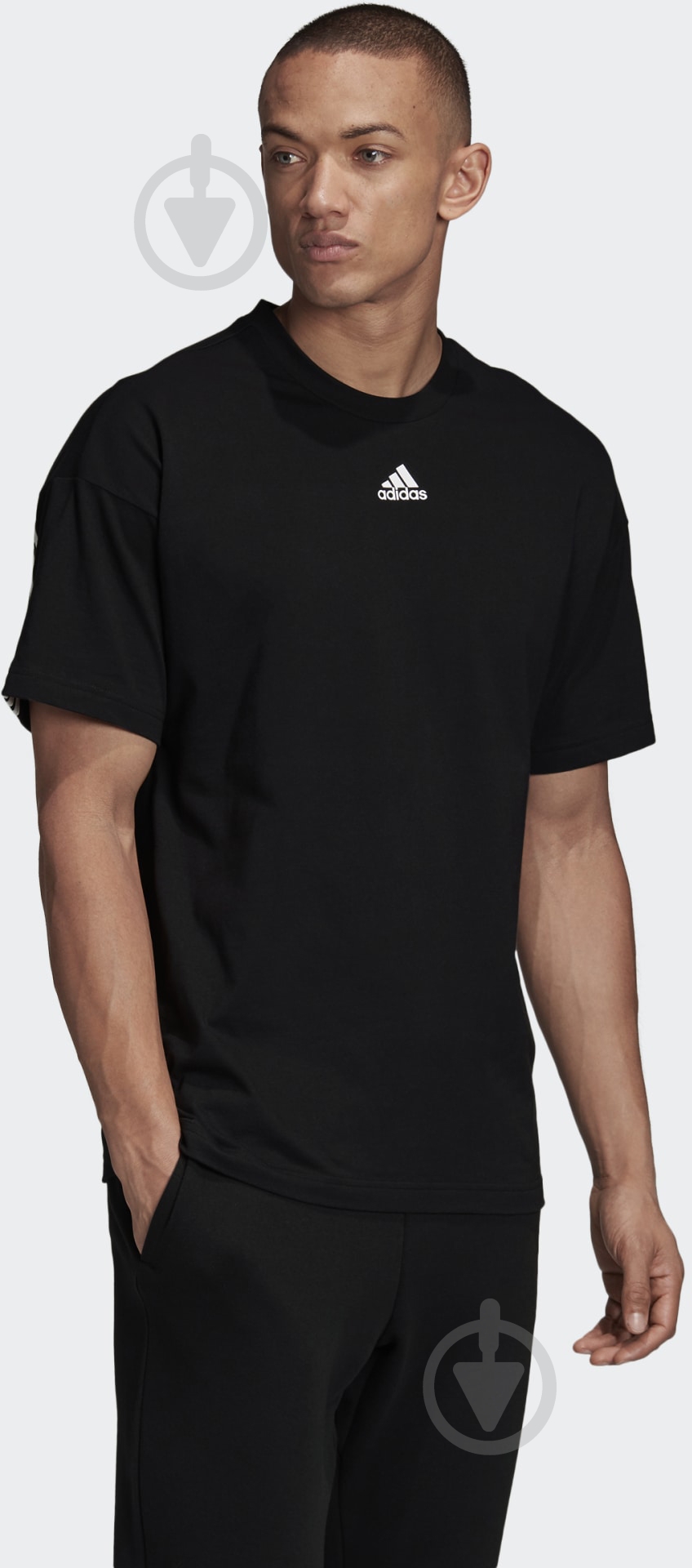 Футболка Adidas M MH 3S Tee GC9060 р.S черный - фото 4