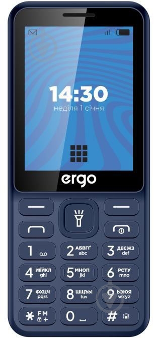 Мобильный телефон Ergo E284 Dual Sim blue E284 Blue - фото 2