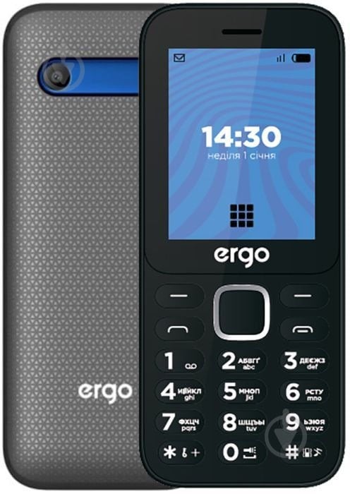 Мобильный телефон Ergo E241 Dual Sim blue E241 blue - фото 1 Мобильный телефон Ergo E241 Dual Sim blue E241 blue - фото 1