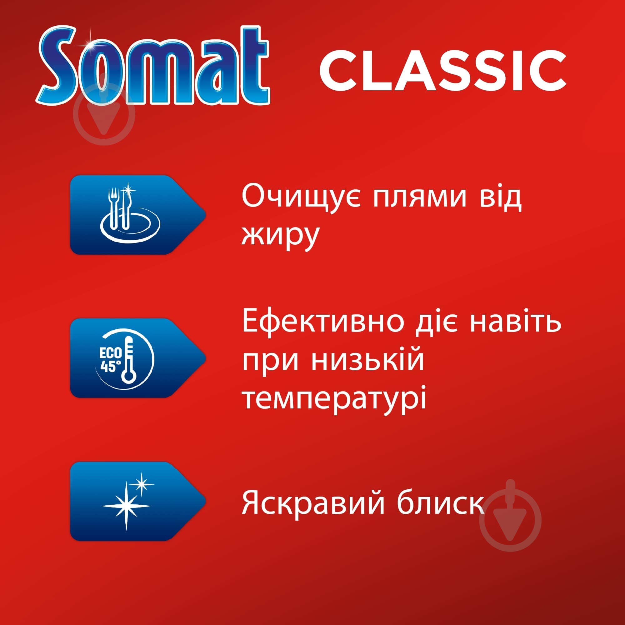 Таблетки для посудомийних машин Somat Classic (1 + 1) 220 шт. - фото 2