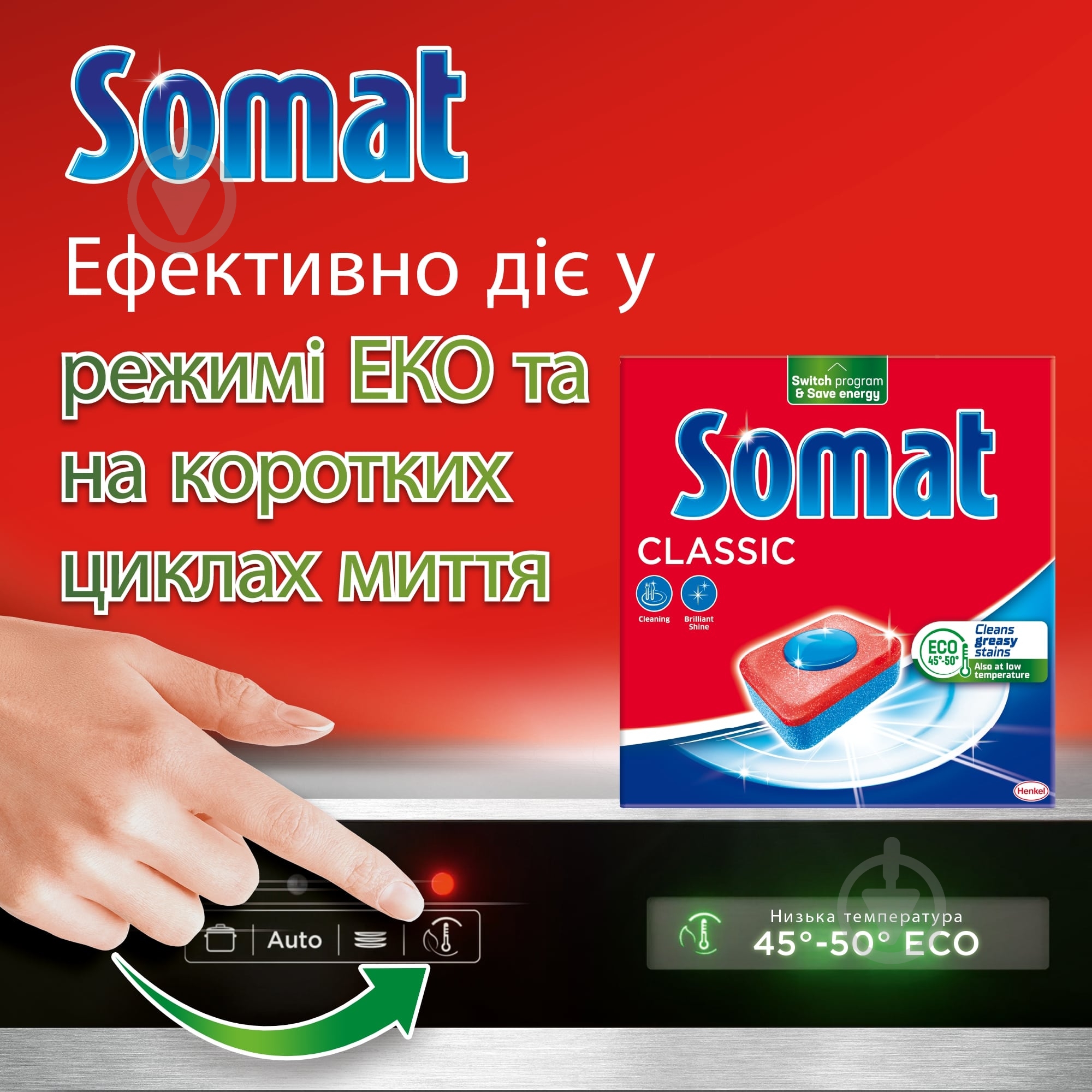 Таблетки для посудомийних машин Somat Classic (1 + 1) 220 шт. - фото 4