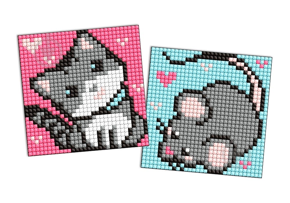 Алмазная мозаика Серые друзья Ideyka - фото 1