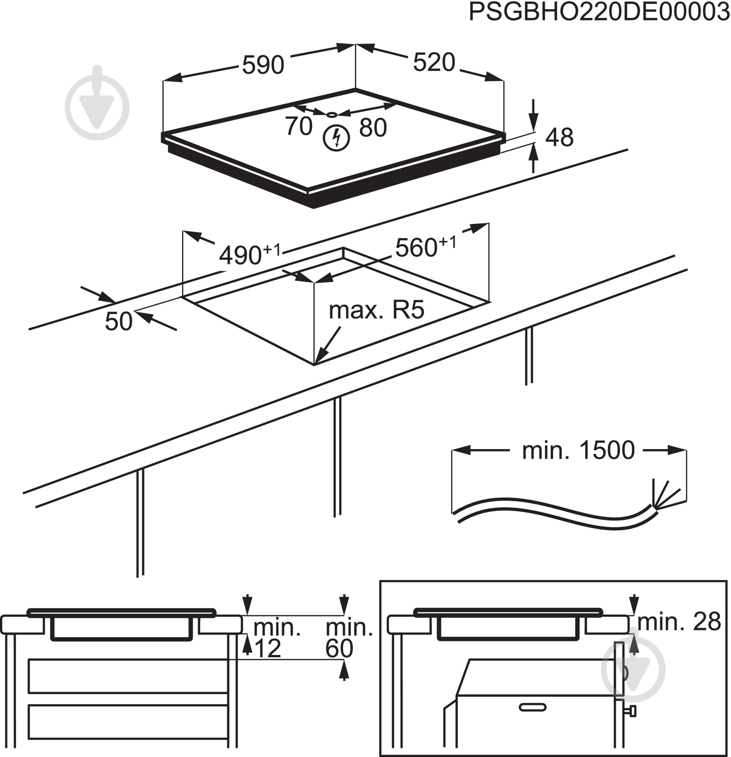 Варочная поверхность индукционная Electrolux EIB60420CK - фото 5