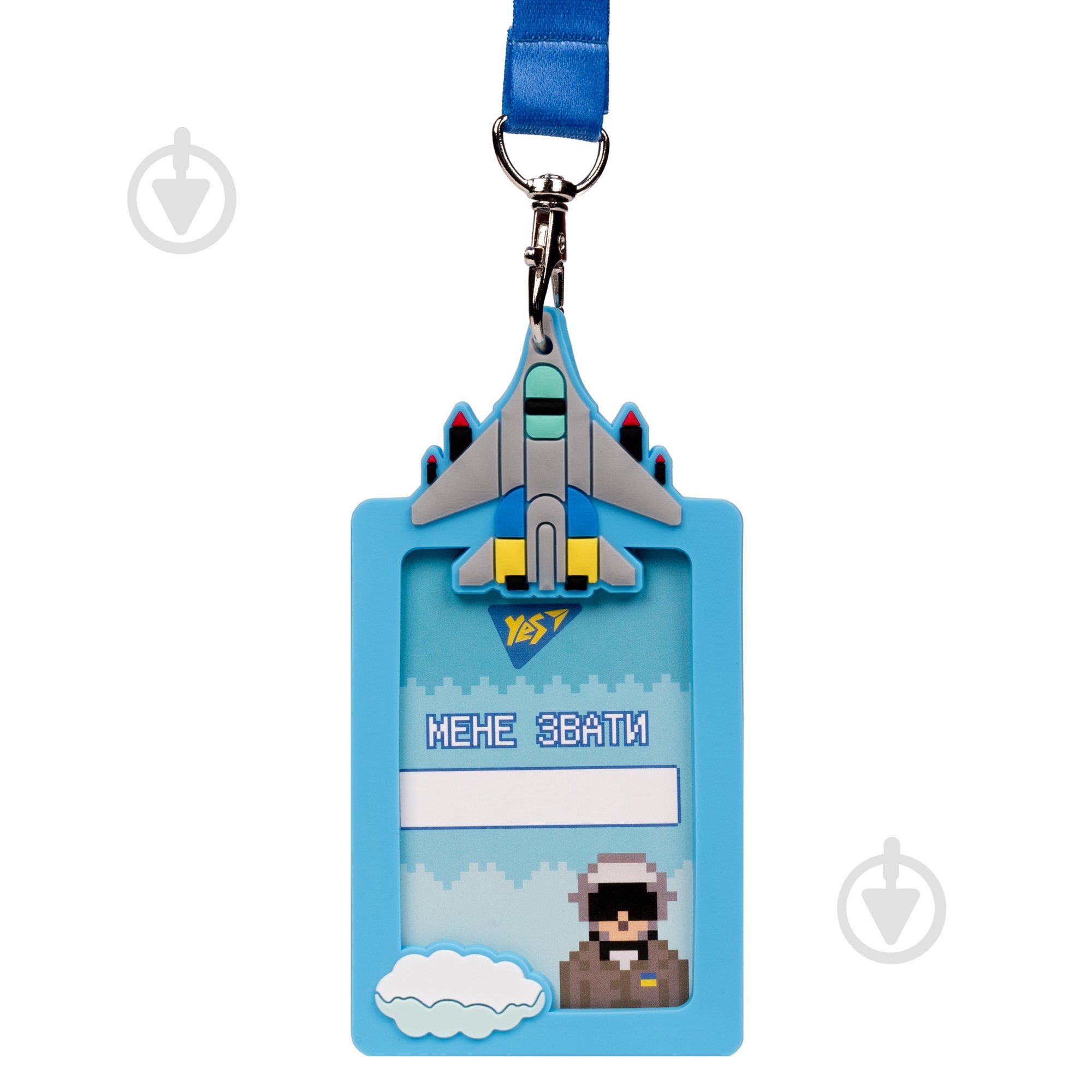 Бейдж на ленте 8bit UA YES - фото 1 Бейдж на ленте 8bit UA YES - фото 1