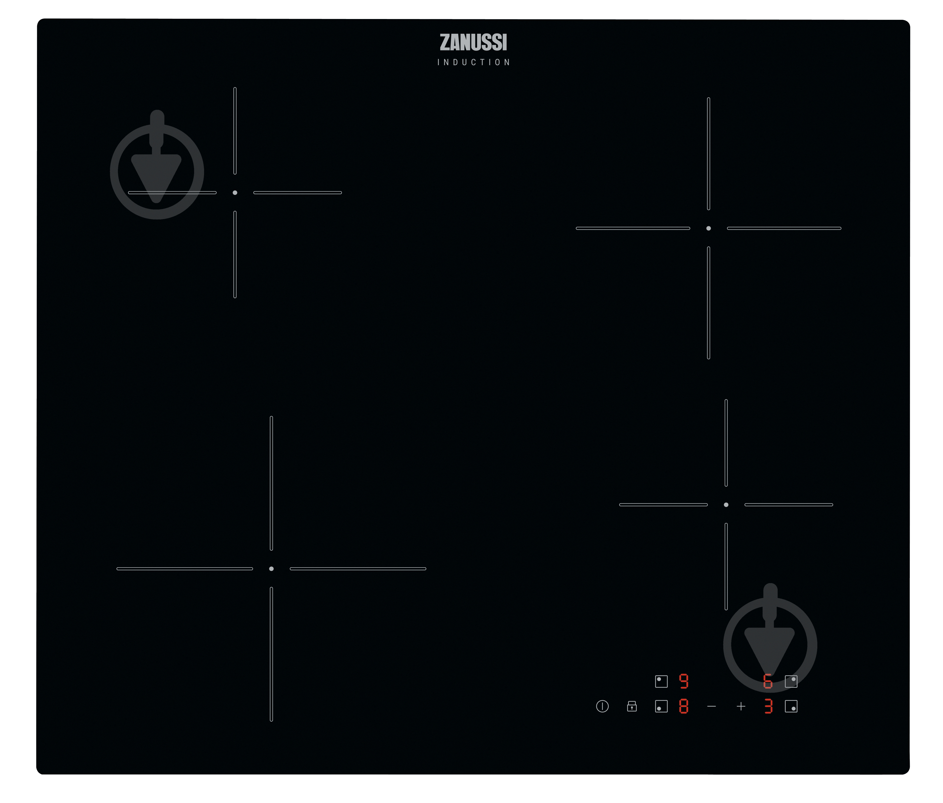 Варочная поверхность индукционная Zanussi ZIBN641K - фото 1 Варочная поверхность индукционная Zanussi ZIBN641K - фото 1