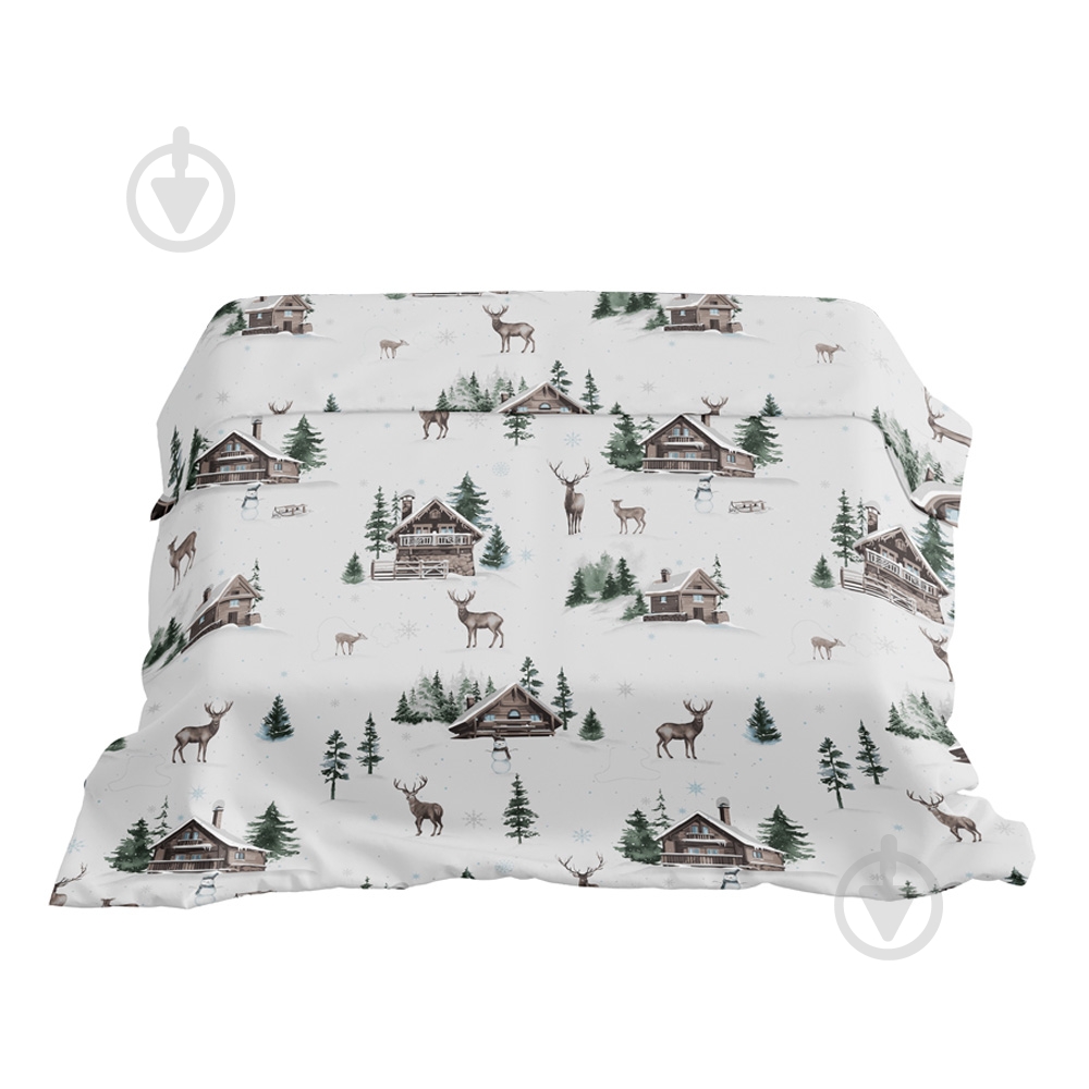Пододеяльник фланель Winter Story 200x220 см белый с рисунком La Nuit - фото 4 Пододеяльник фланель Winter Story 200x220 см белый с рисунком La Nuit - фото 4