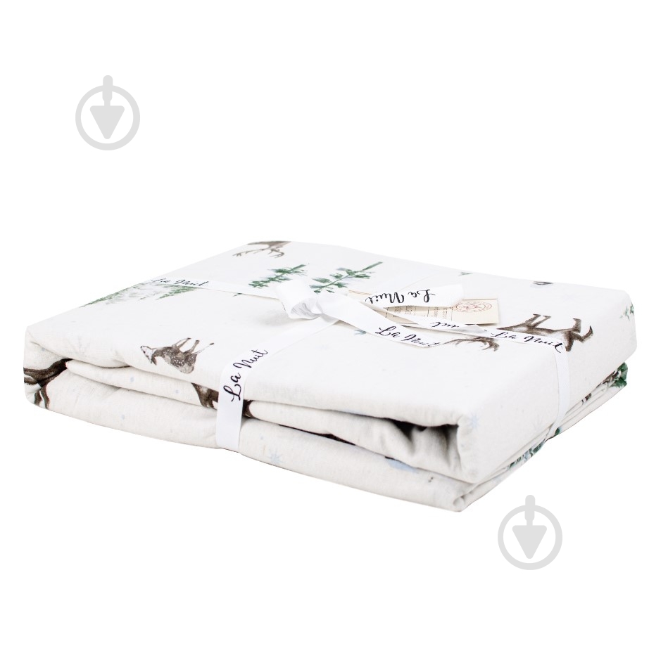 Пододеяльник фланель Winter Story 200x220 см белый с рисунком La Nuit - фото 2 Пододеяльник фланель Winter Story 200x220 см белый с рисунком La Nuit - фото 2