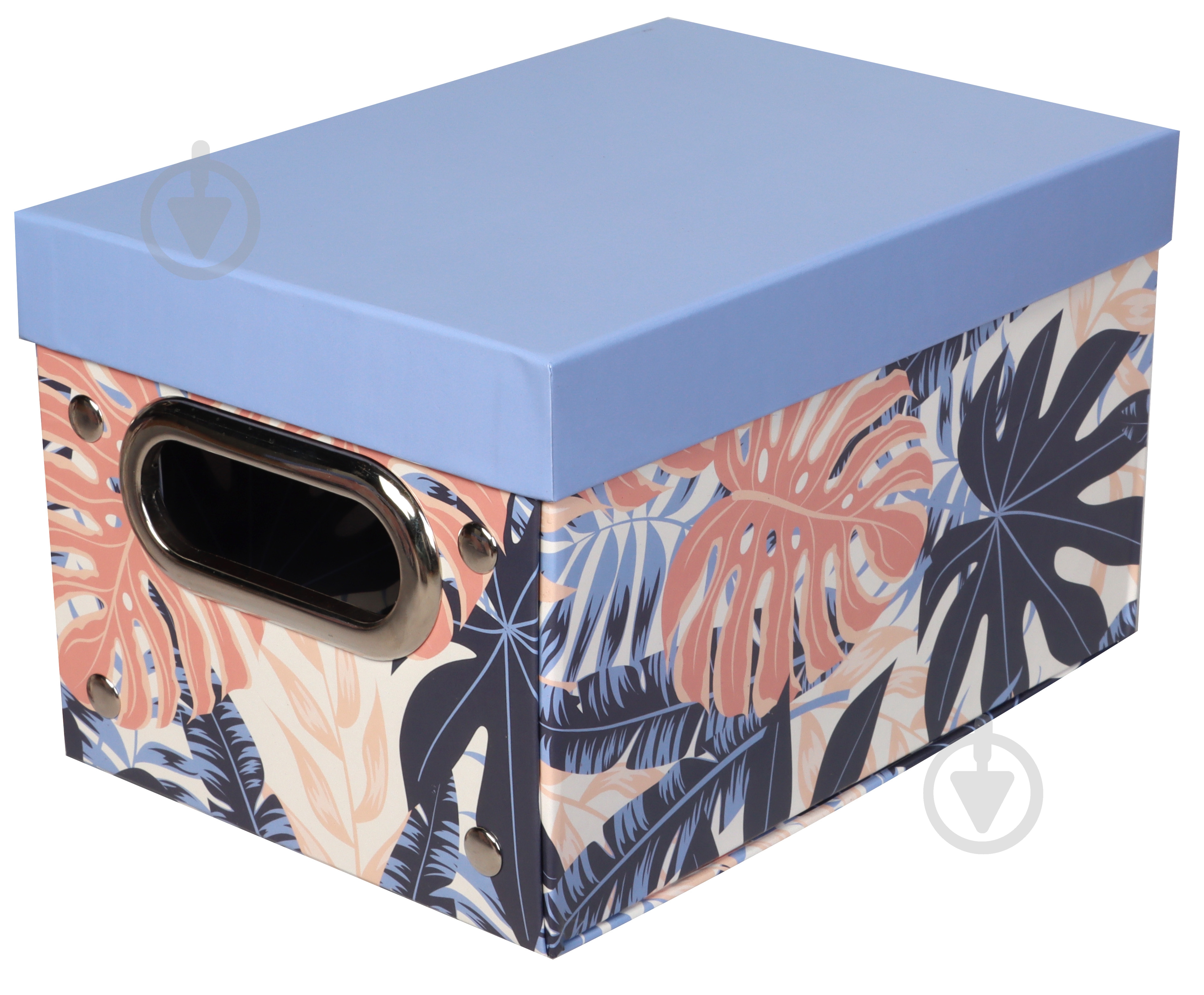 Ящик для зберігання Union CN230620-11 Leaf dark blue S 150x260x180 мм - фото 1