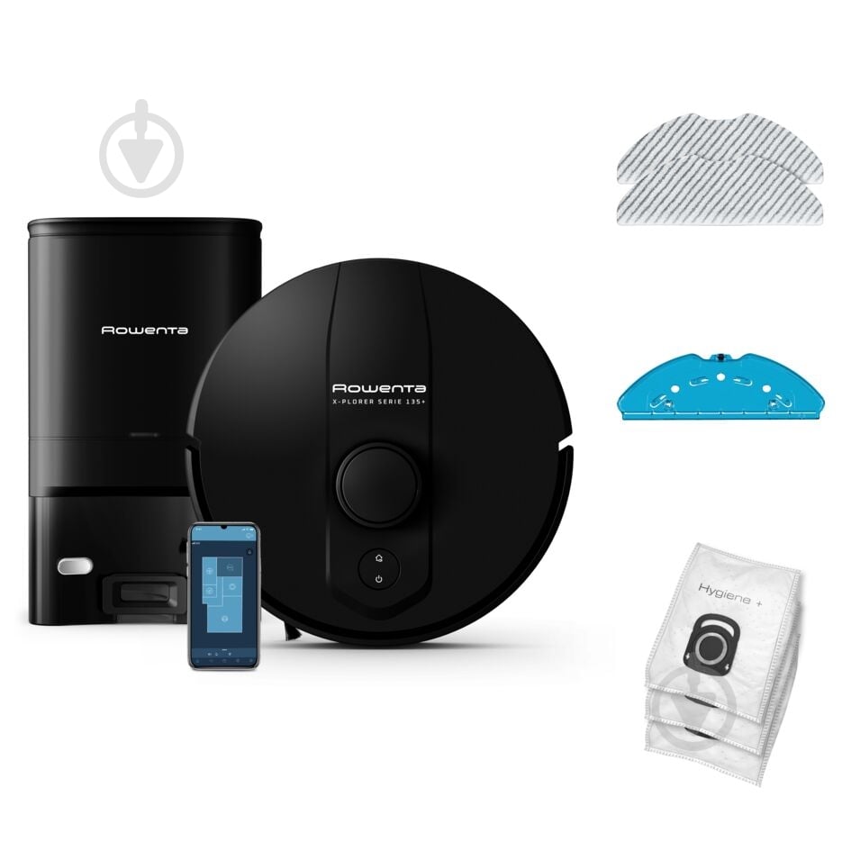 Робот-пилосос Rowenta X-PLORER Serie S135+ STANDARD RR91D5WH black - фото 1 Робот-пилосос Rowenta X-PLORER Serie S135+ STANDARD RR91D5WH black - фото 1