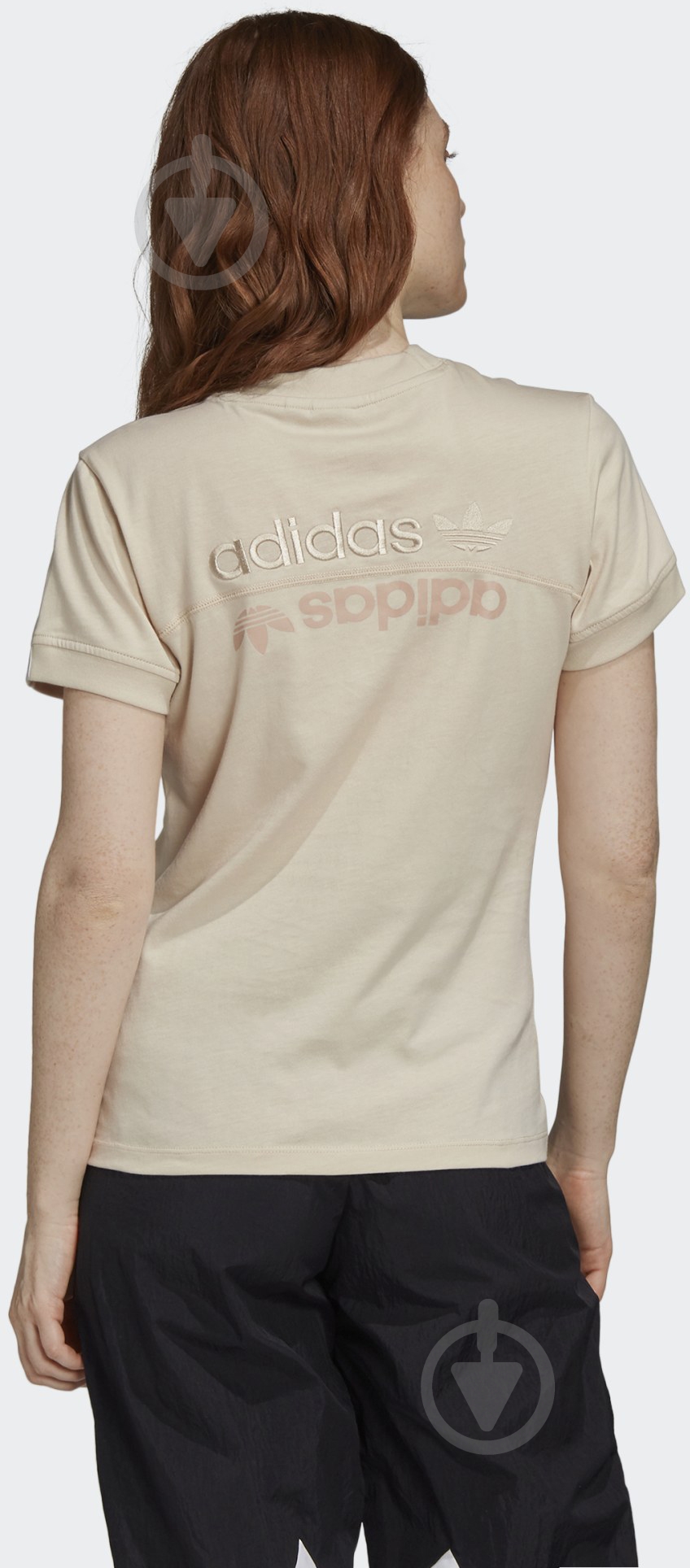 Футболка Adidas TEE GD3807 р.S бежевый - фото 3