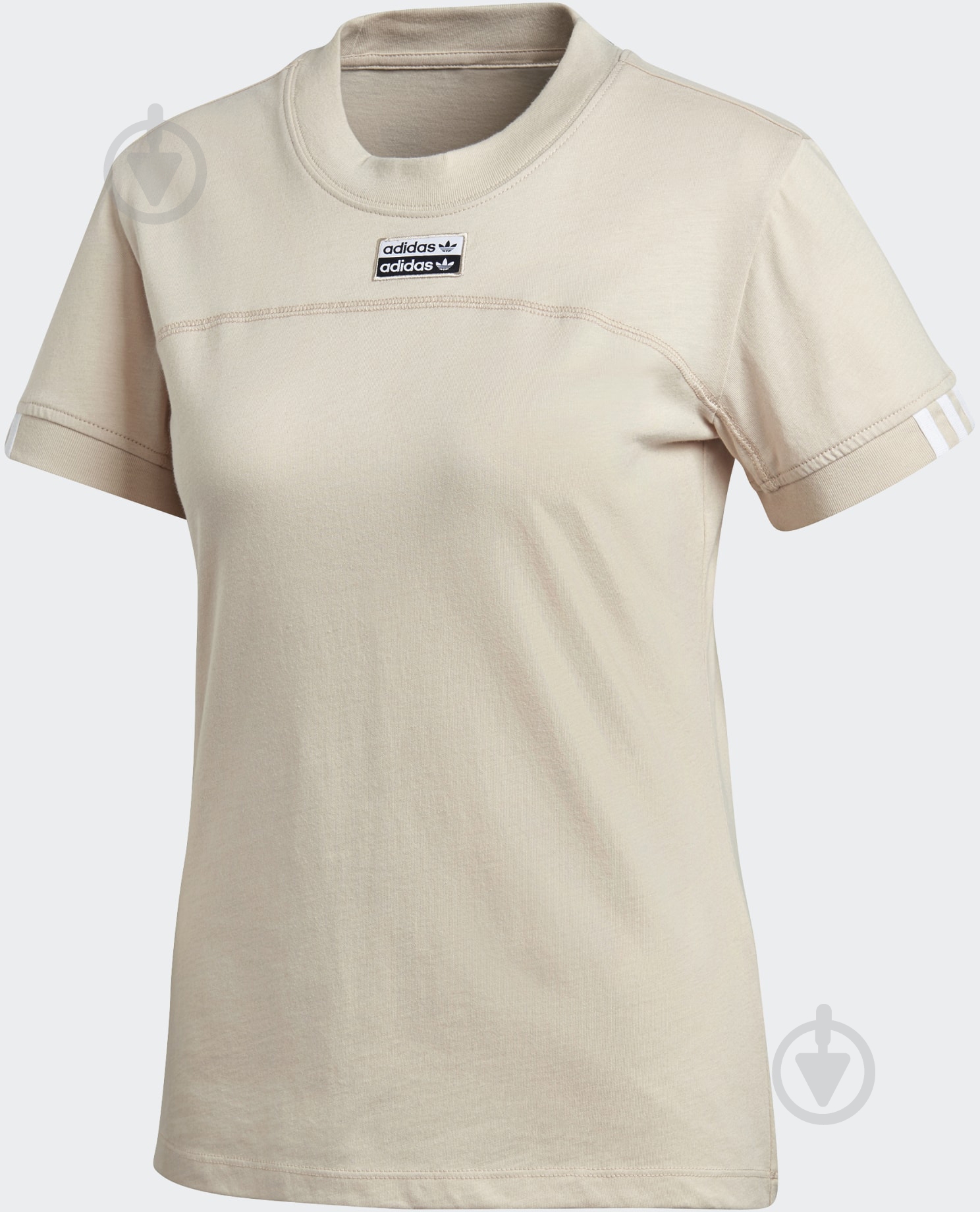 Футболка Adidas TEE GD3807 р.S бежевый - фото 5