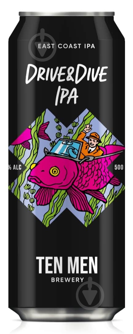 Пиво TEN MEN drive&dive 0,5 л - фото 1