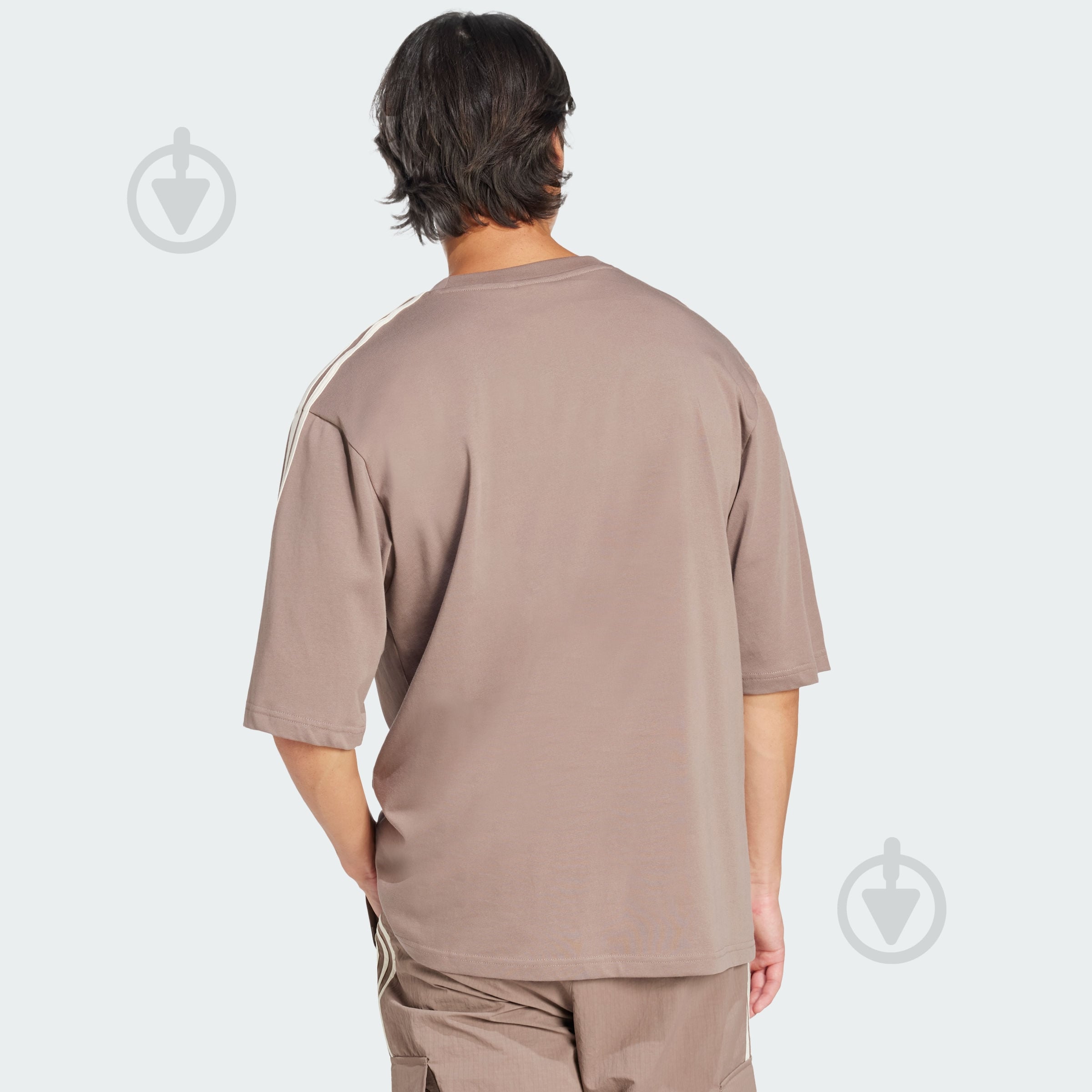 Футболка Adidas Oversize tee JP1058 р.S коричневый - фото 2