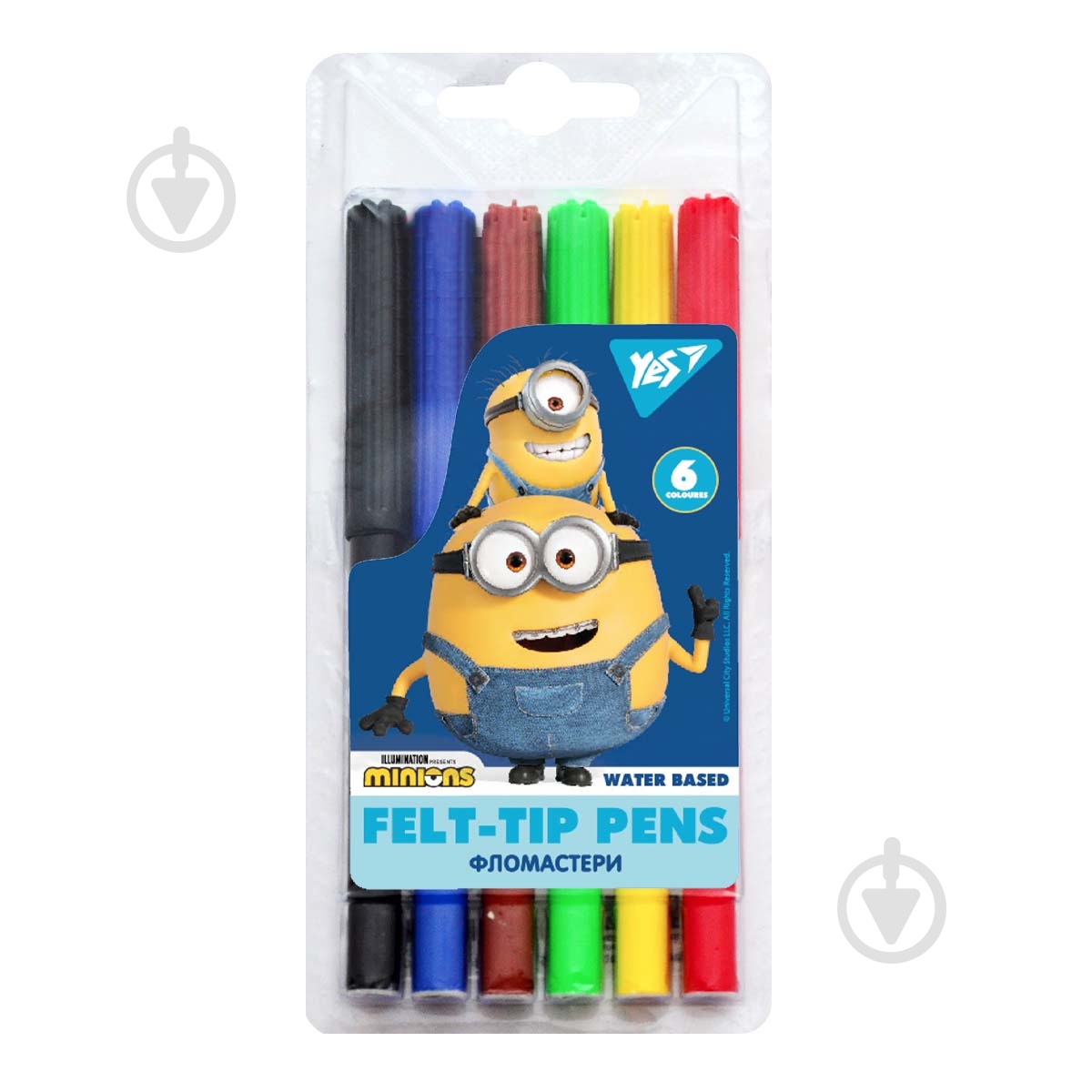 Фломастеры 6 цветов Minions YES - фото 1
