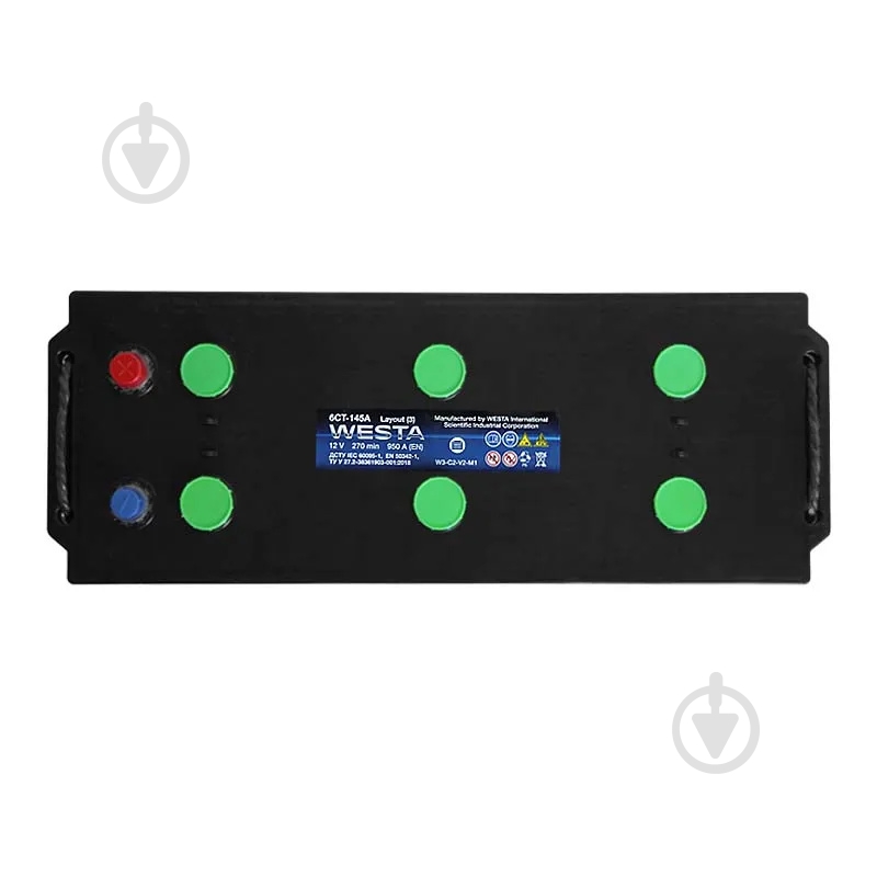 Акумулятор автомобільний Westa EFB 145Ah 950A 12V «+» ліворуч (WEFB145) - фото 2 Акумулятор автомобільний Westa EFB 145Ah 950A 12V «+» ліворуч (WEFB145) - фото 2