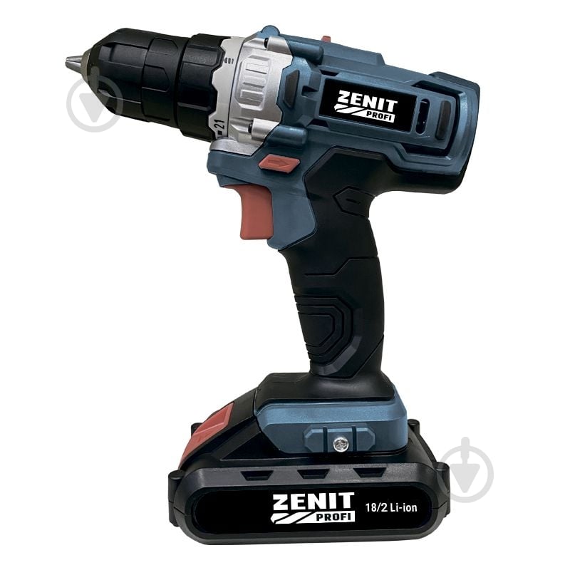 ᐉ Шуруповерт аккумуляторный Зеніт ЗША-18/2 Li Профи 850855