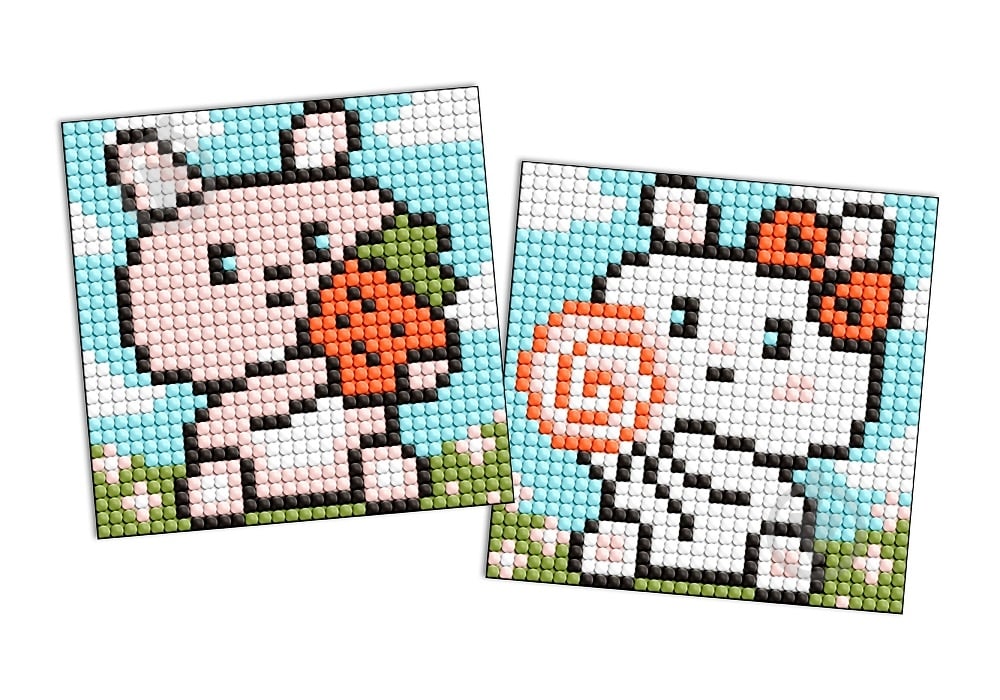 Алмазная мозаика Милые зайчата Ideyka - фото 1 Алмазная мозаика Милые зайчата Ideyka - фото 1