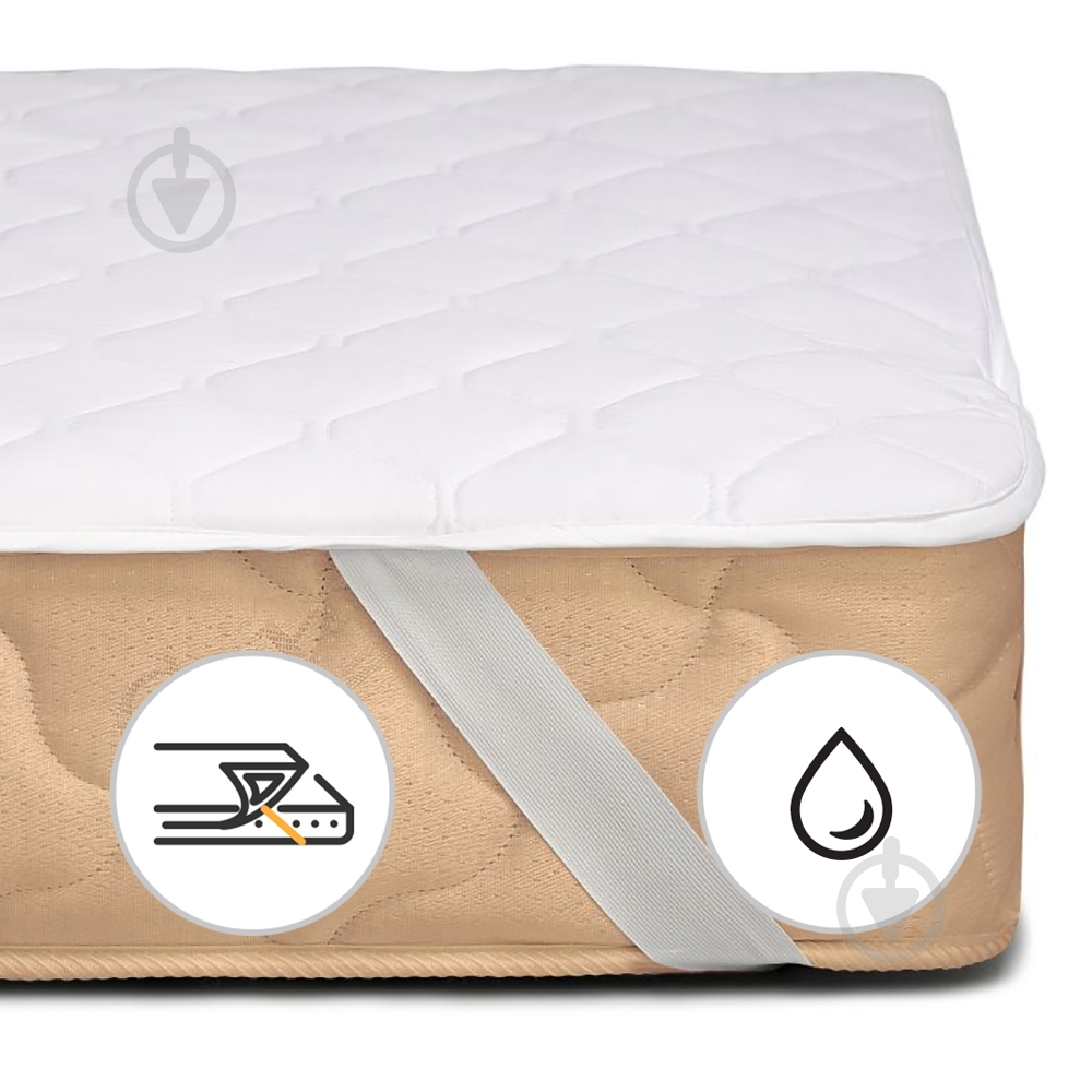 Наматрасник MirSon Natural Line Стандарт Тенсель (Modal) 983 водонепроницаемый с резинкой по углам 26х200x220 см 2200000840615 - фото 1