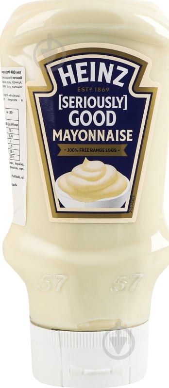 Майонез Heinz 70% п/бут 395г - фото 1 Майонез Heinz 70% п/бут 395г - фото 1