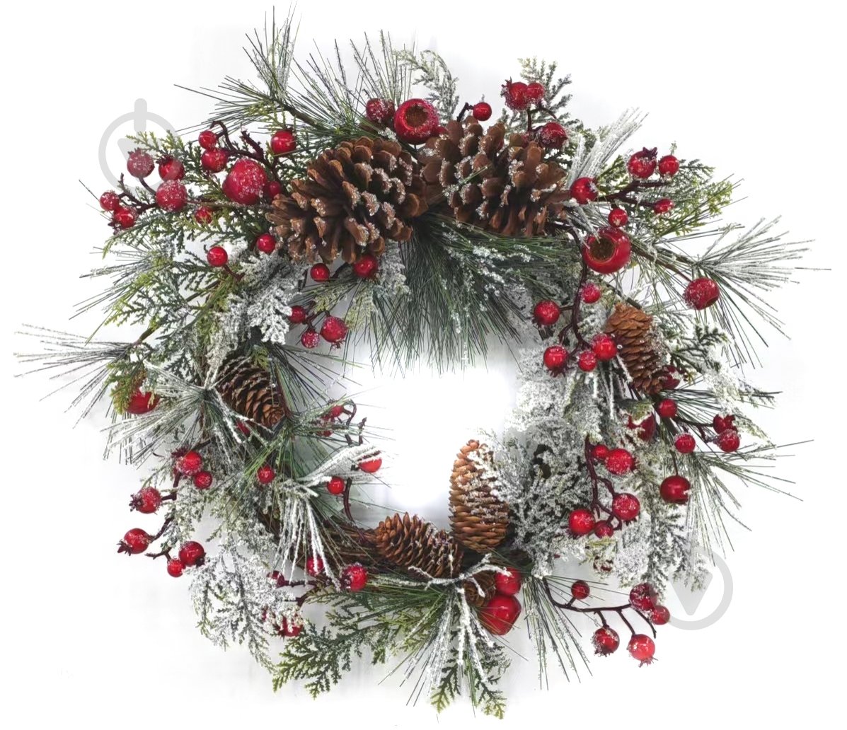 Венок хвойный d400 мм KA-58833 - фото 1