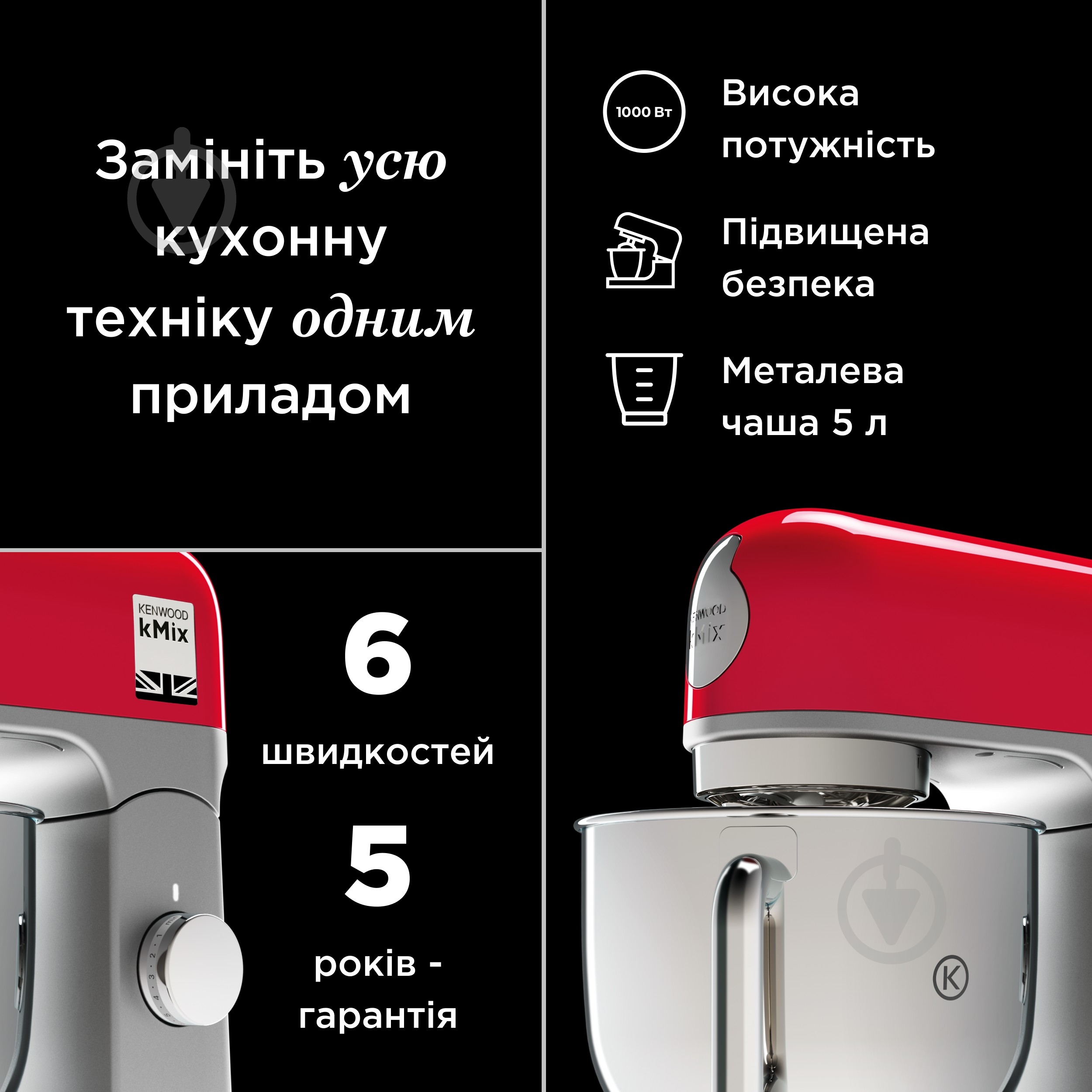 Кухонна машина Kenwood KMX750WH - фото 2