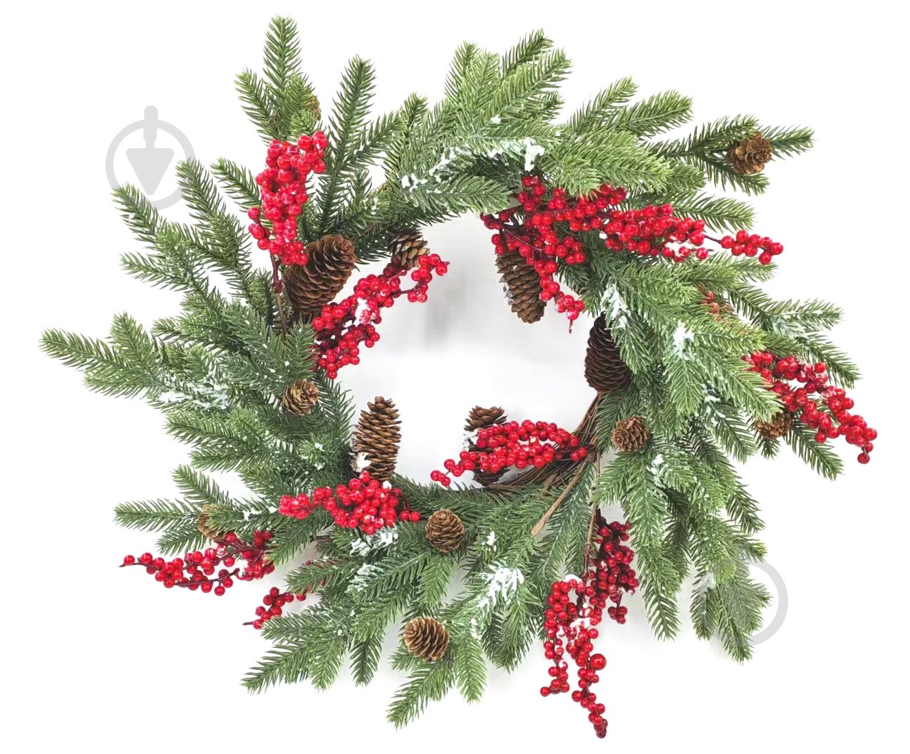 Венок хвойный d560 мм HYB15-486 - фото 1 Венок хвойный d560 мм HYB15-486 - фото 1