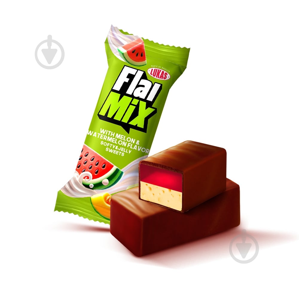 Конфета Lukas FlaiMix со вкусом дыня&арбуз» - фото 1 Конфета Lukas FlaiMix со вкусом дыня&арбуз» - фото 1