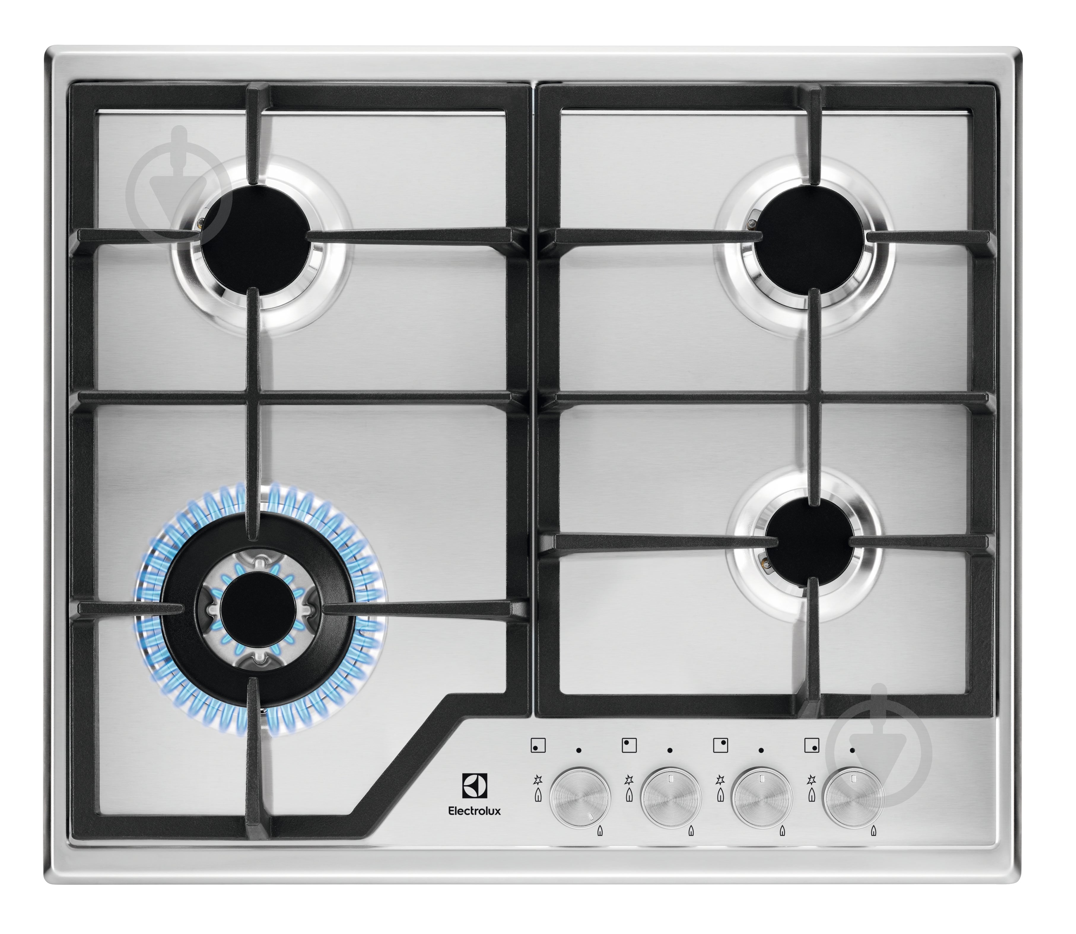 Варочная поверхность газовая Electrolux EGS6436SX - фото 1
