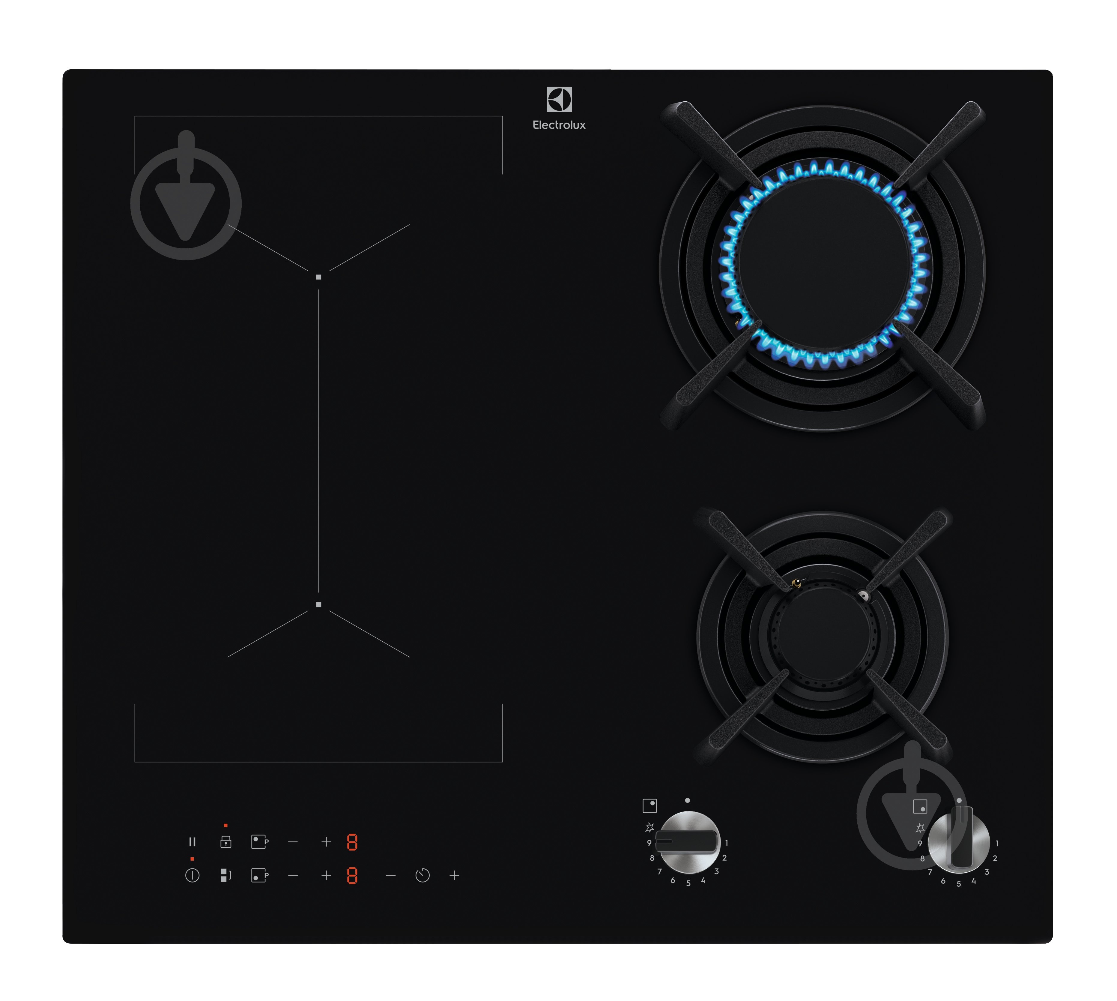 Варильна поверхня комбінована Electrolux KDI641723K - фото 1