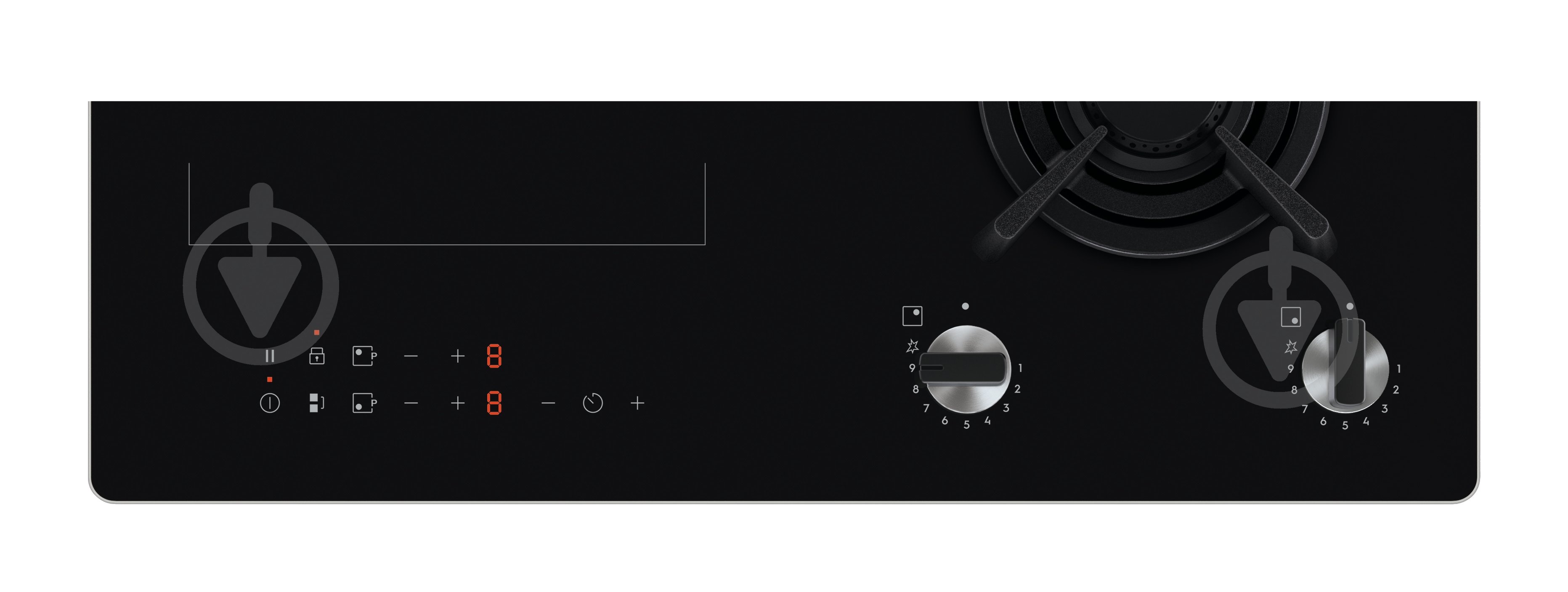 Варильна поверхня комбінована Electrolux KDI641723K - фото 2