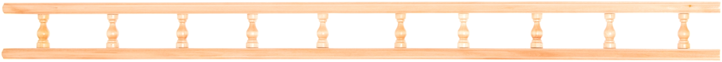 Галерейка прямая 1 м МДФ + массив клен - фото 2