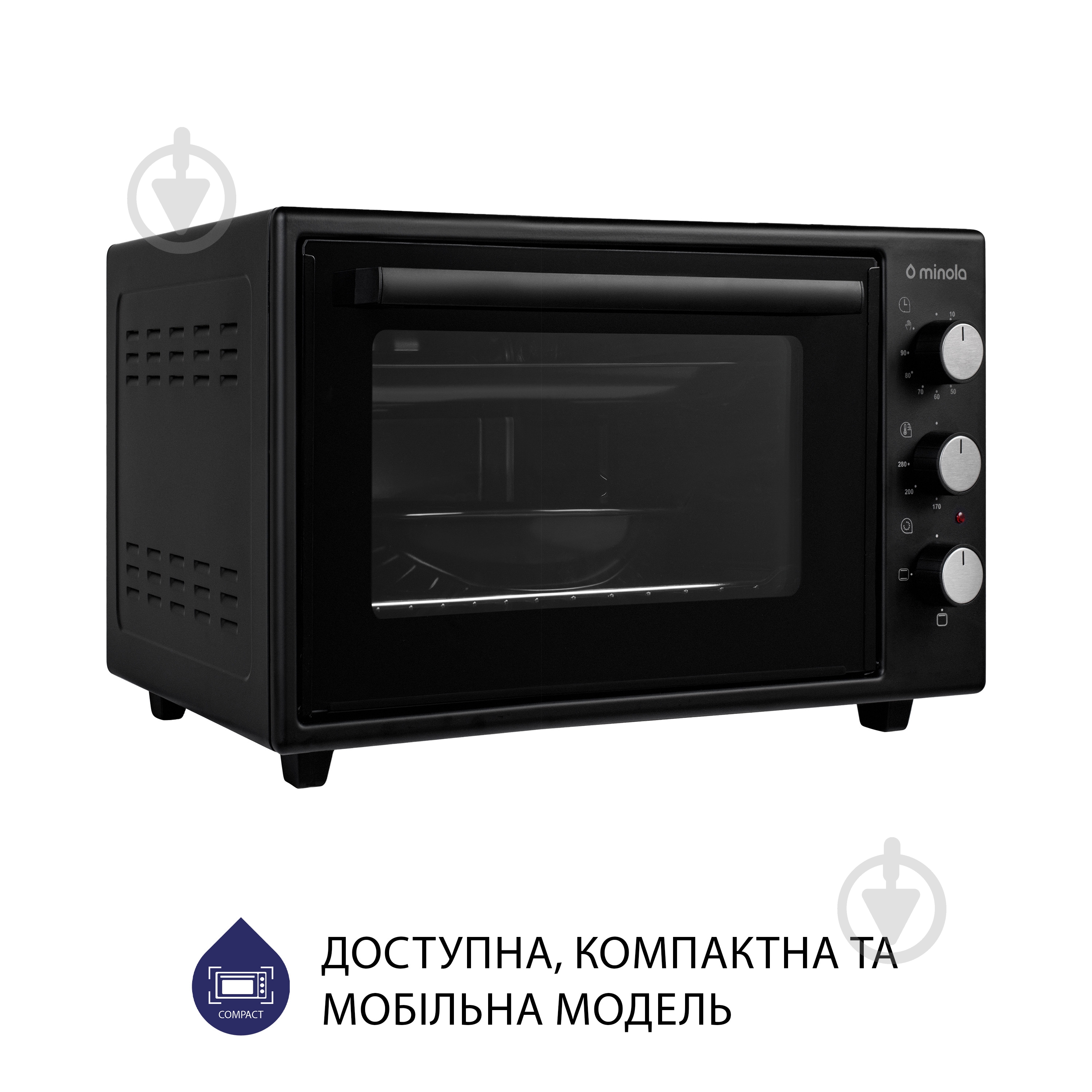 Электрическая мини-печь Minola FOE 3714 BL - фото 4