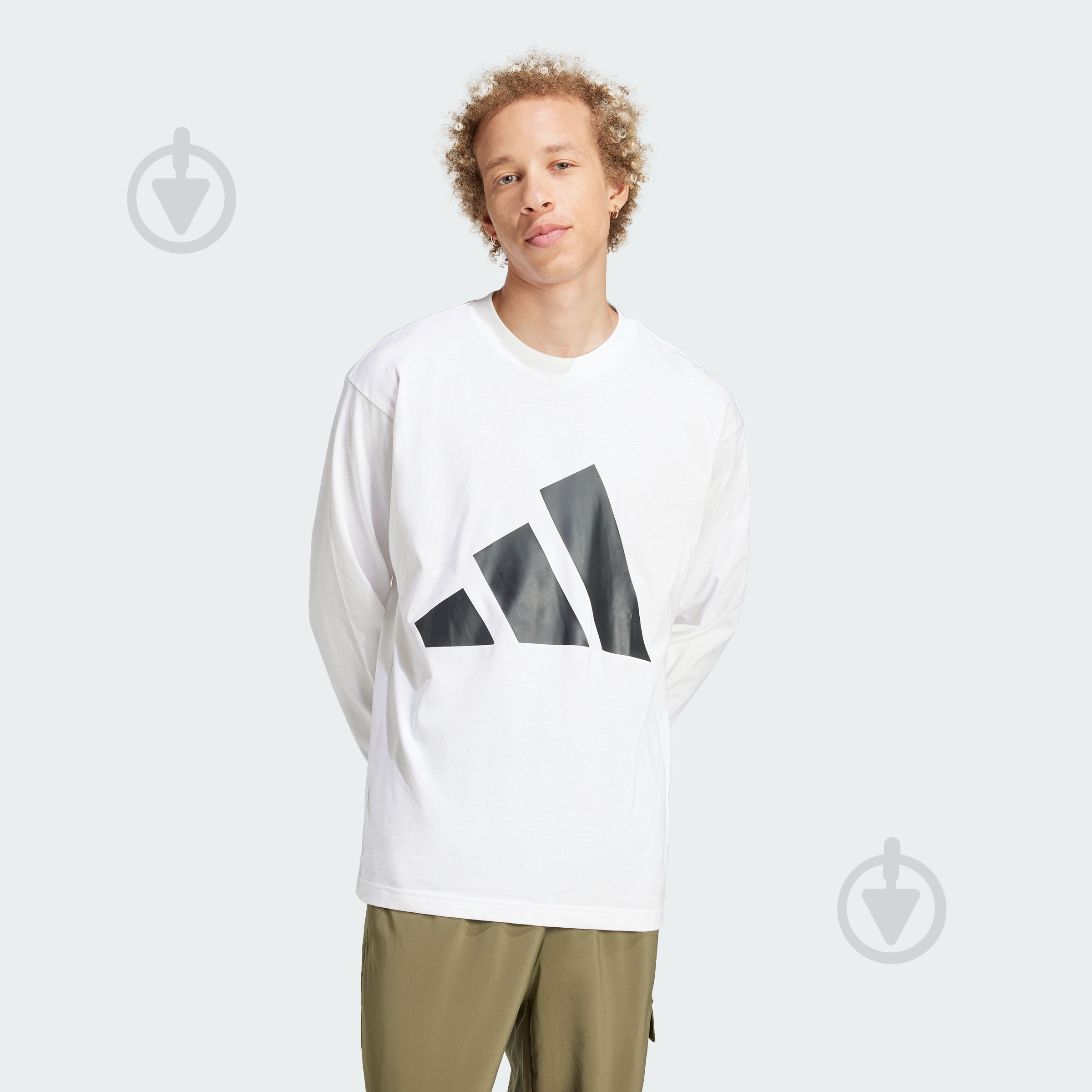 Футболка Adidas M BL SJ LS T IN6181 р.XL белый - фото 1 Футболка Adidas M BL SJ LS T IN6181 р.XL белый - фото 1
