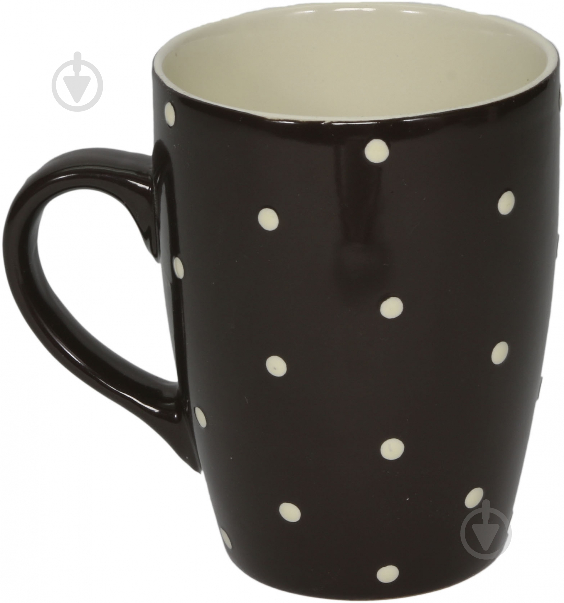 Чашка Горошек 350 мл шоколадная - фото 2