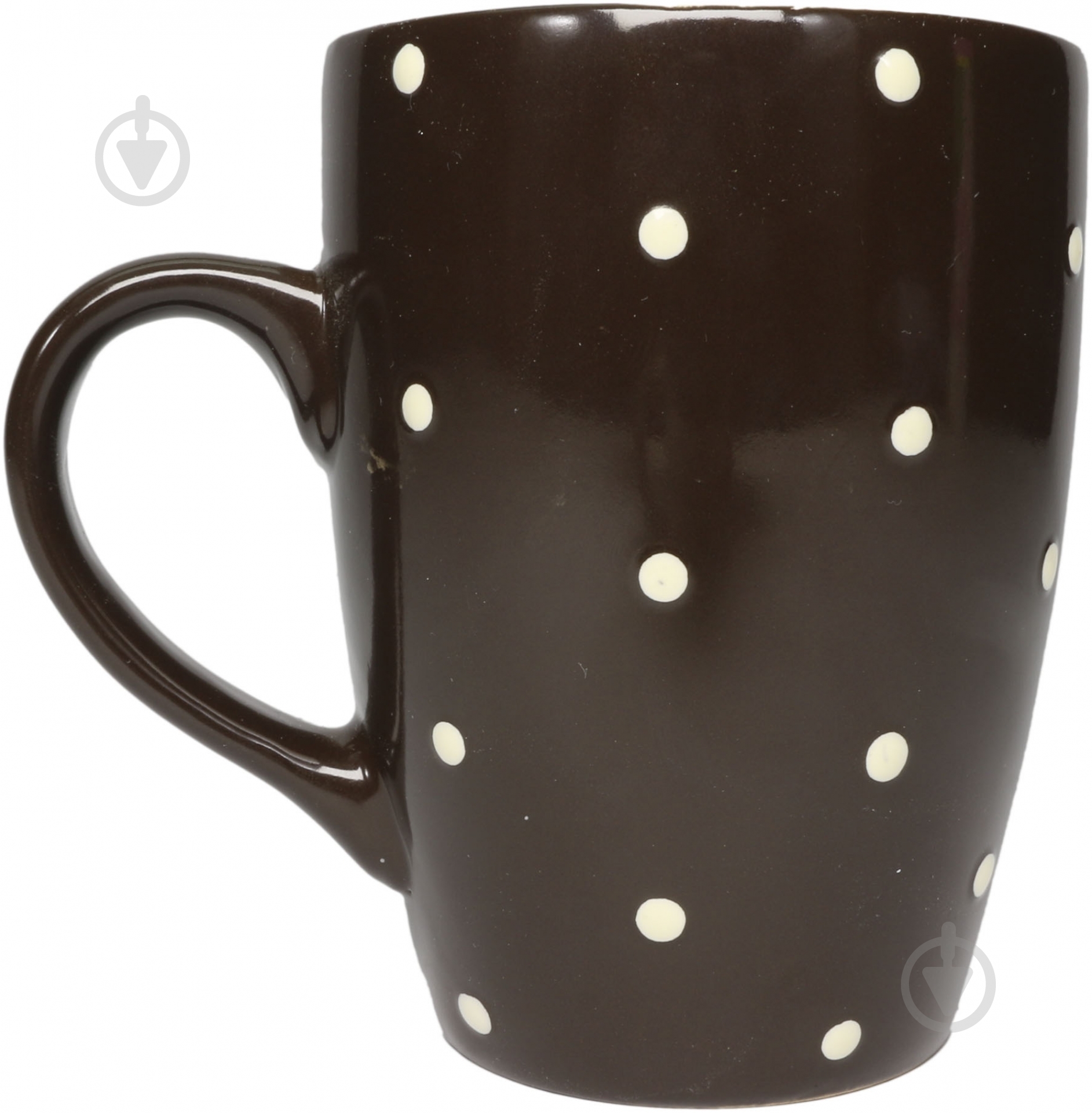 Чашка Горошек 350 мл шоколадная - фото 3