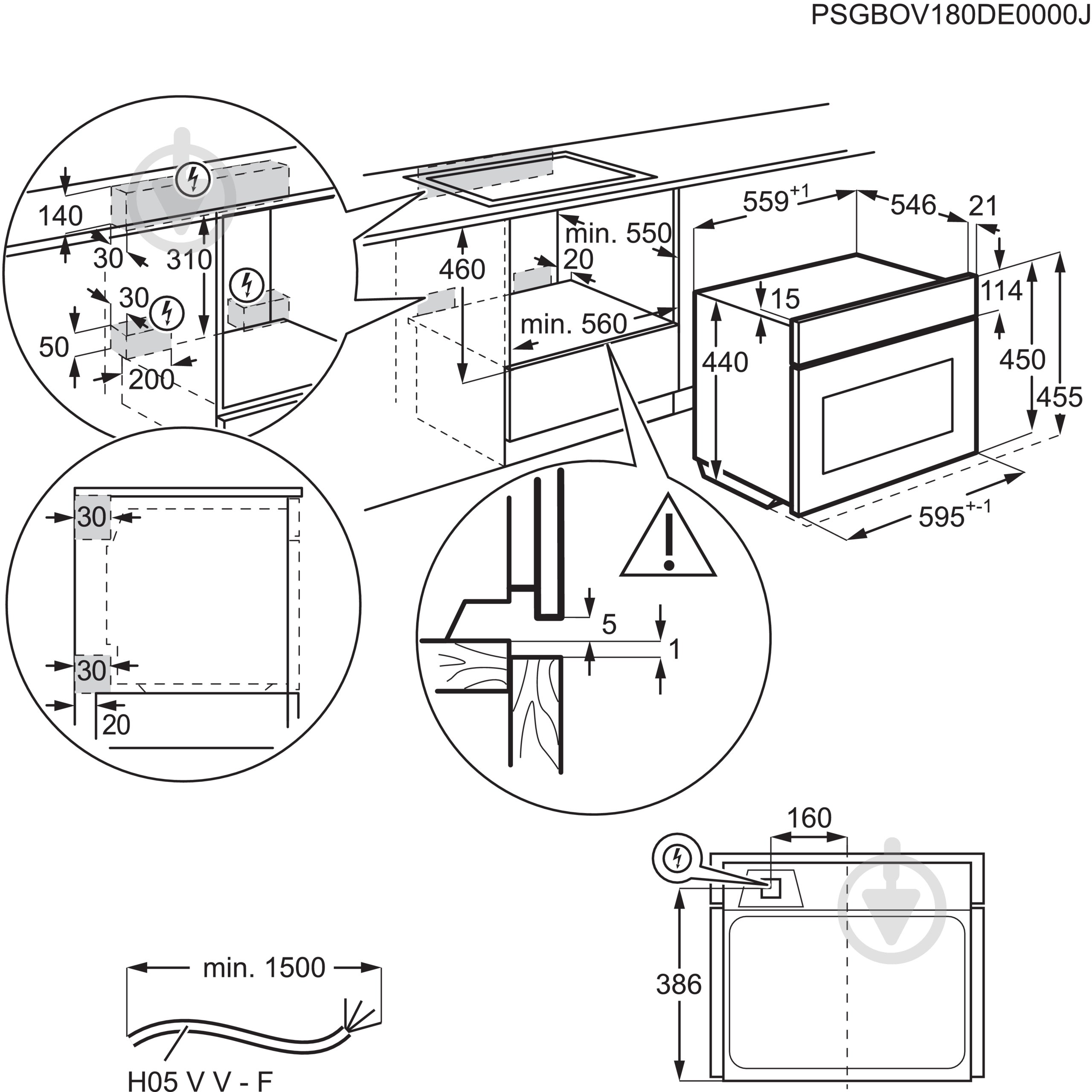 Духова шафа Electrolux EVM8E08V - фото 5