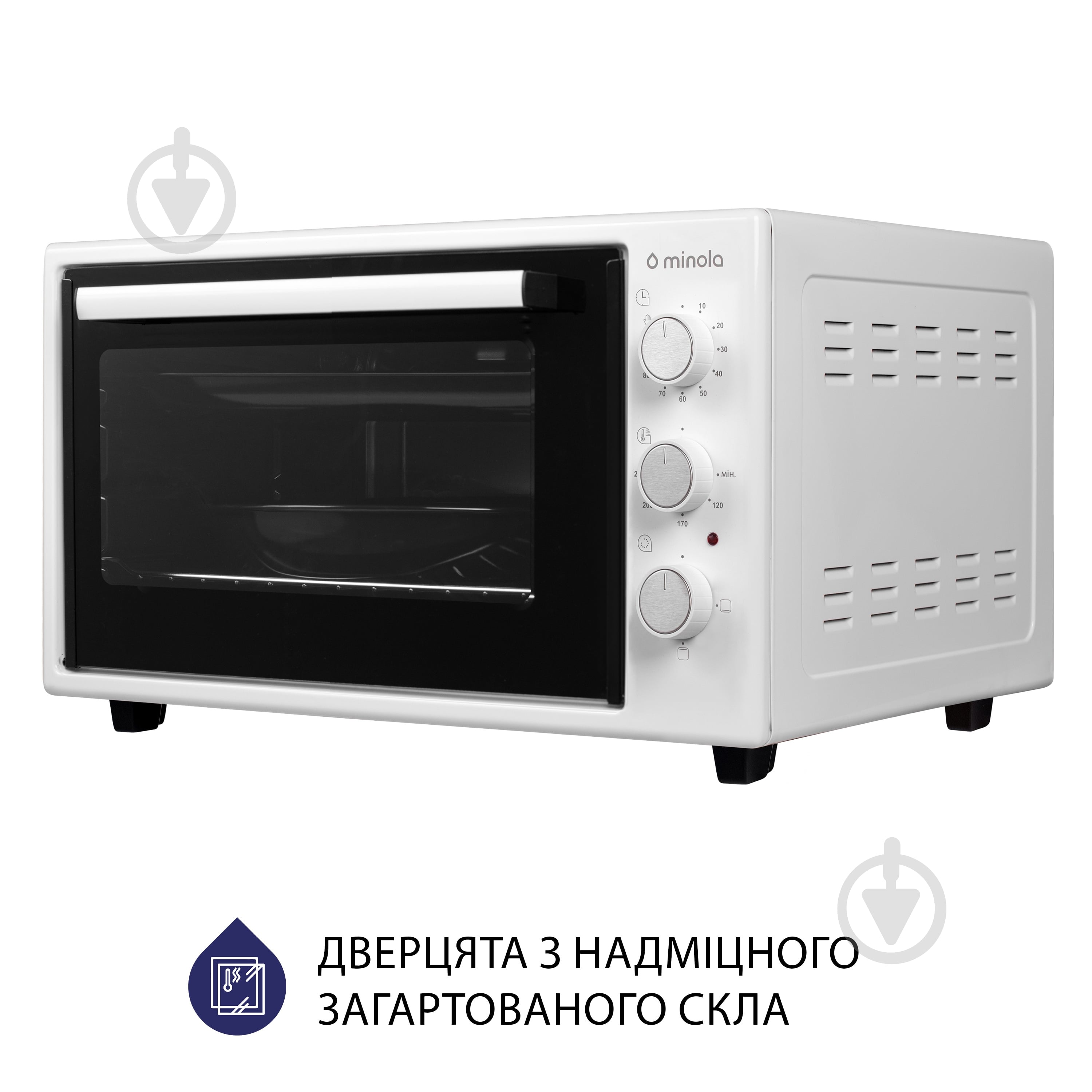 Електрична міні-піч Minola FOE 3714 WH - фото 5 Електрична міні-піч Minola FOE 3714 WH - фото 5
