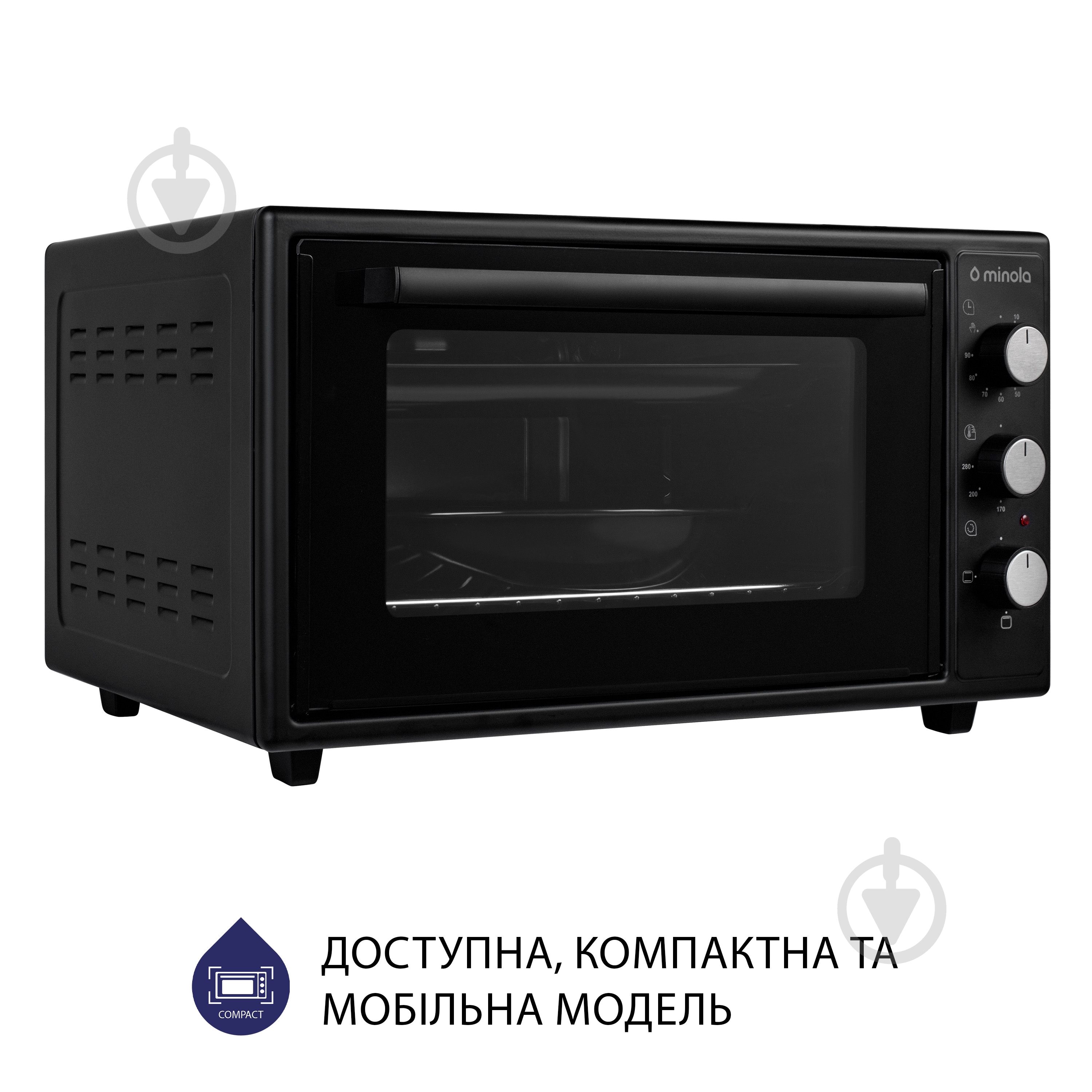 Электрическая мини-печь Minola FOE 4815 BL - фото 4