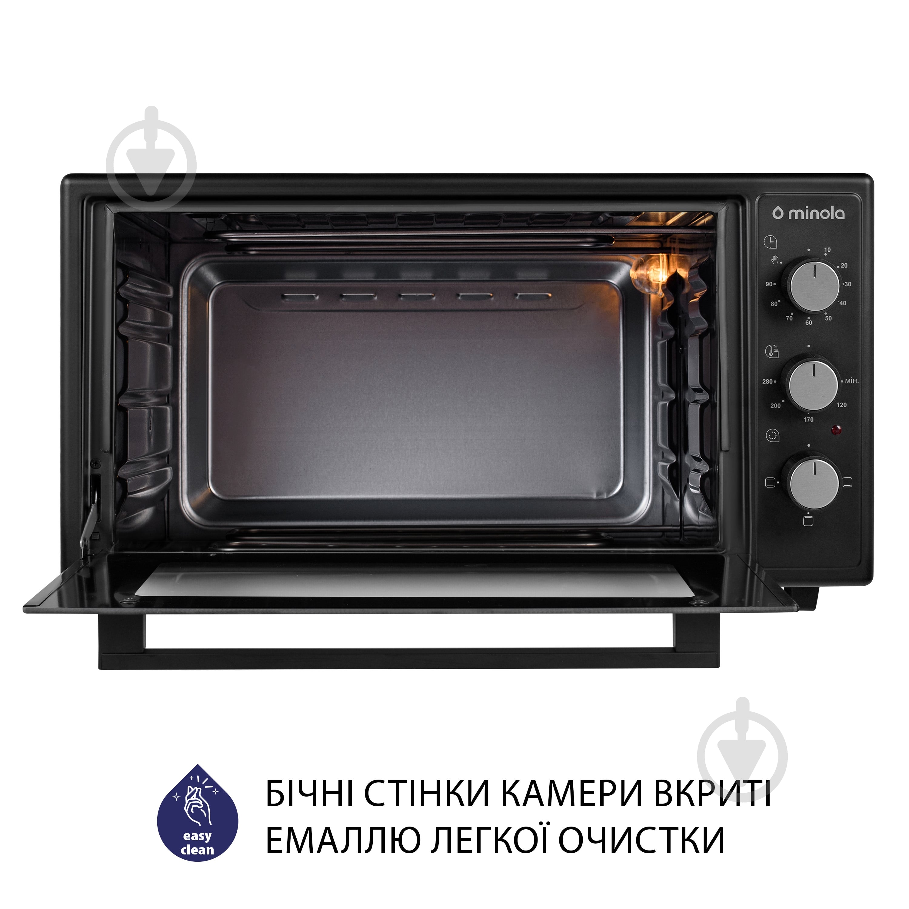 Электрическая мини-печь Minola FOE 4815 BL - фото 8