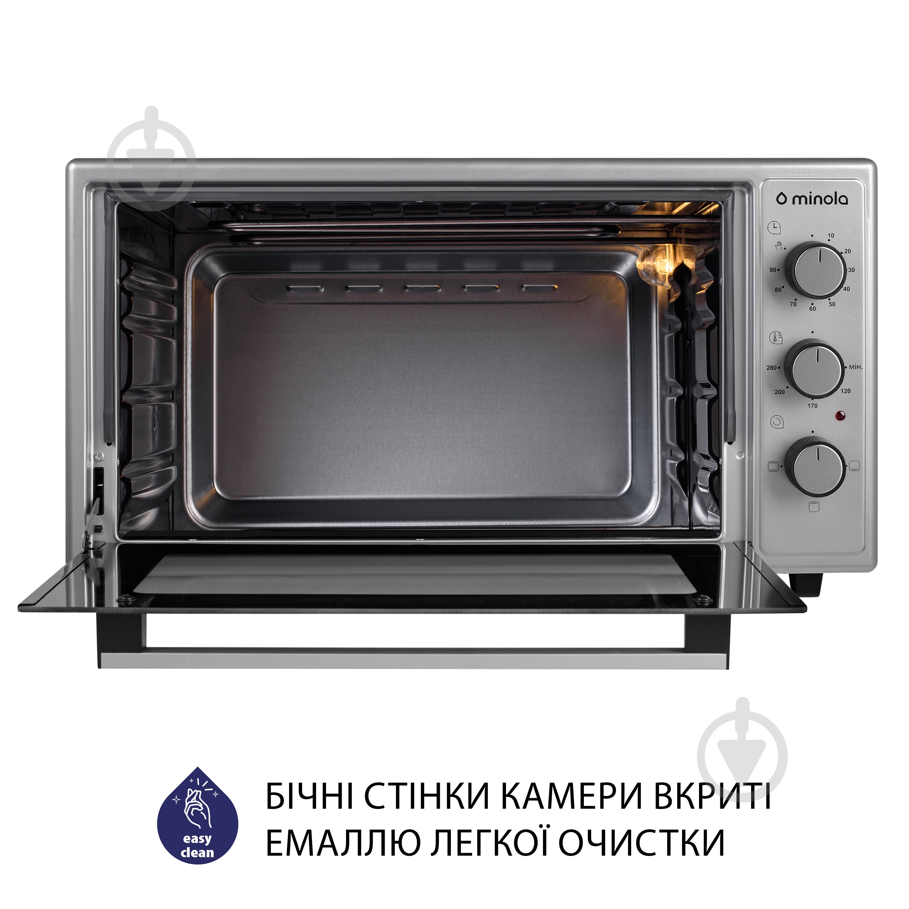 Электрическая мини-печь Minola FOE 4815 GR - фото 8