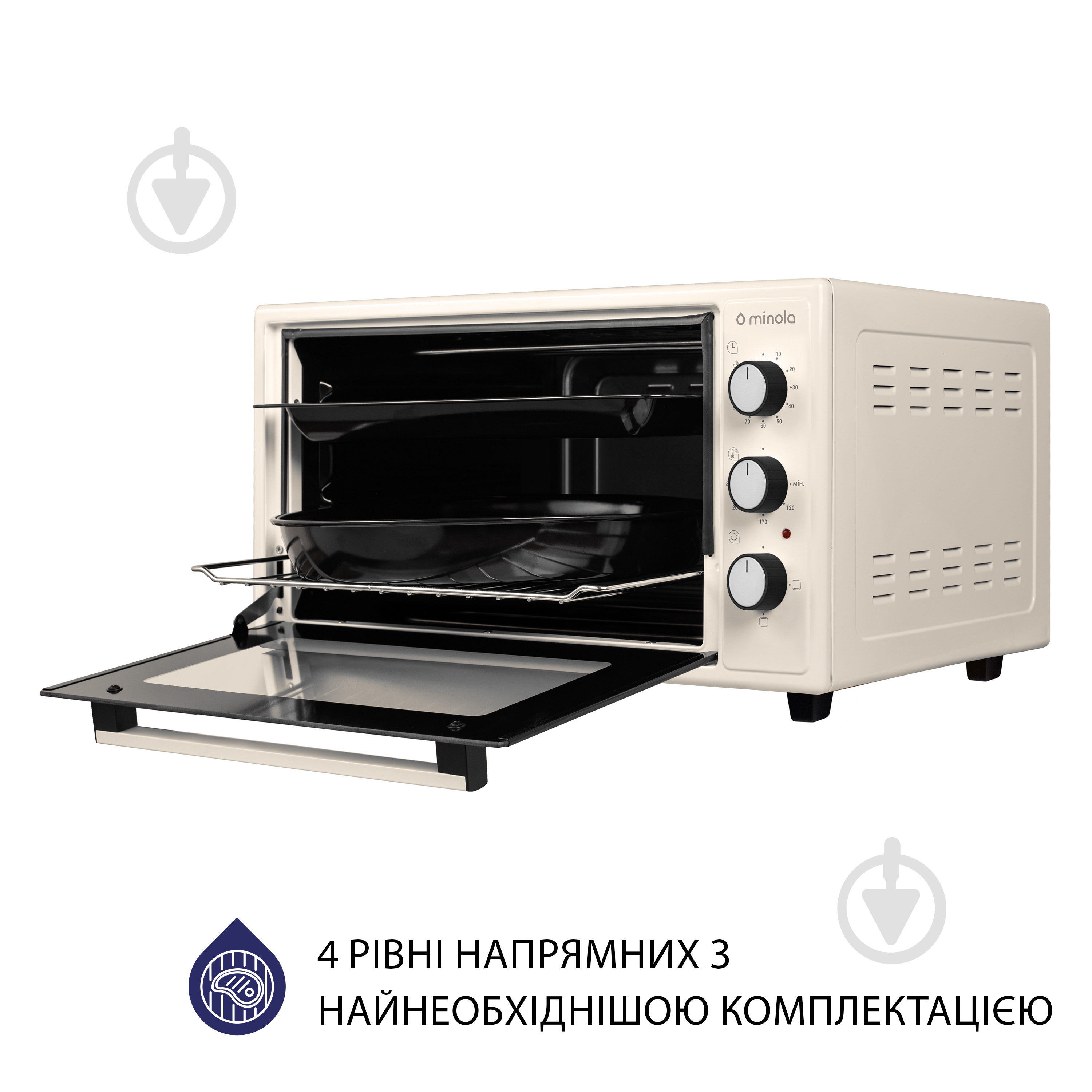 Электрическая мини-печь Minola FOE 4815 IV - фото 7