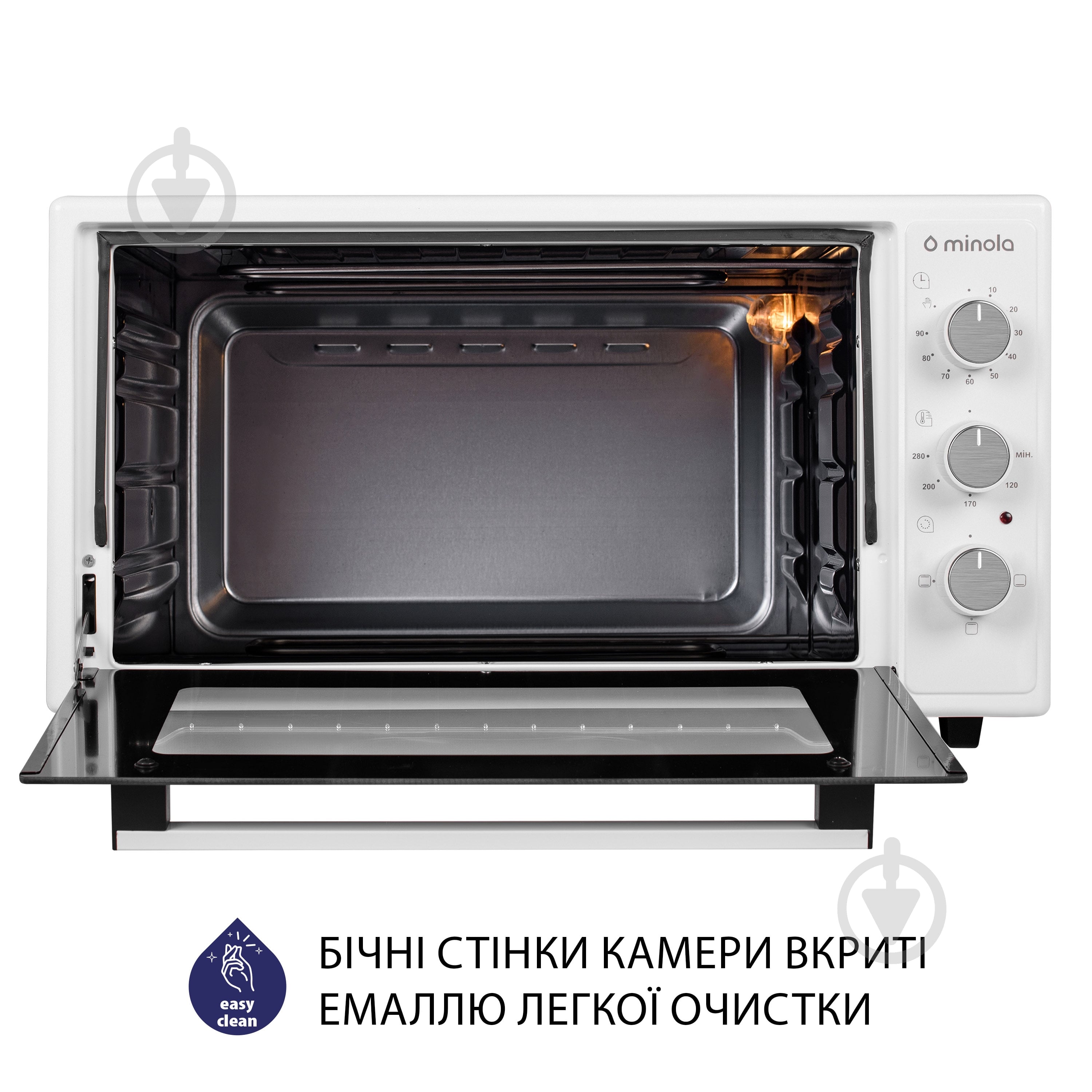 Электрическая мини-печь Minola FOE 4815 WH - фото 8