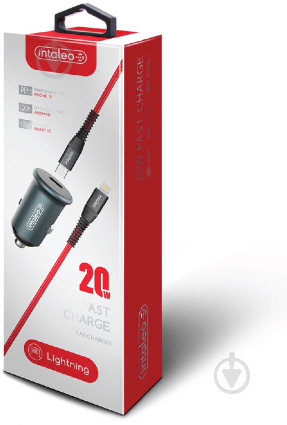 Зарядний пристрій — адаптер прикурювача-USB Intaleo CCGQPD120L - фото 1 Зарядний пристрій — адаптер прикурювача-USB Intaleo CCGQPD120L - фото 1